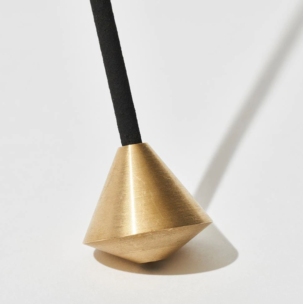 Acorn Brass Incense Holder