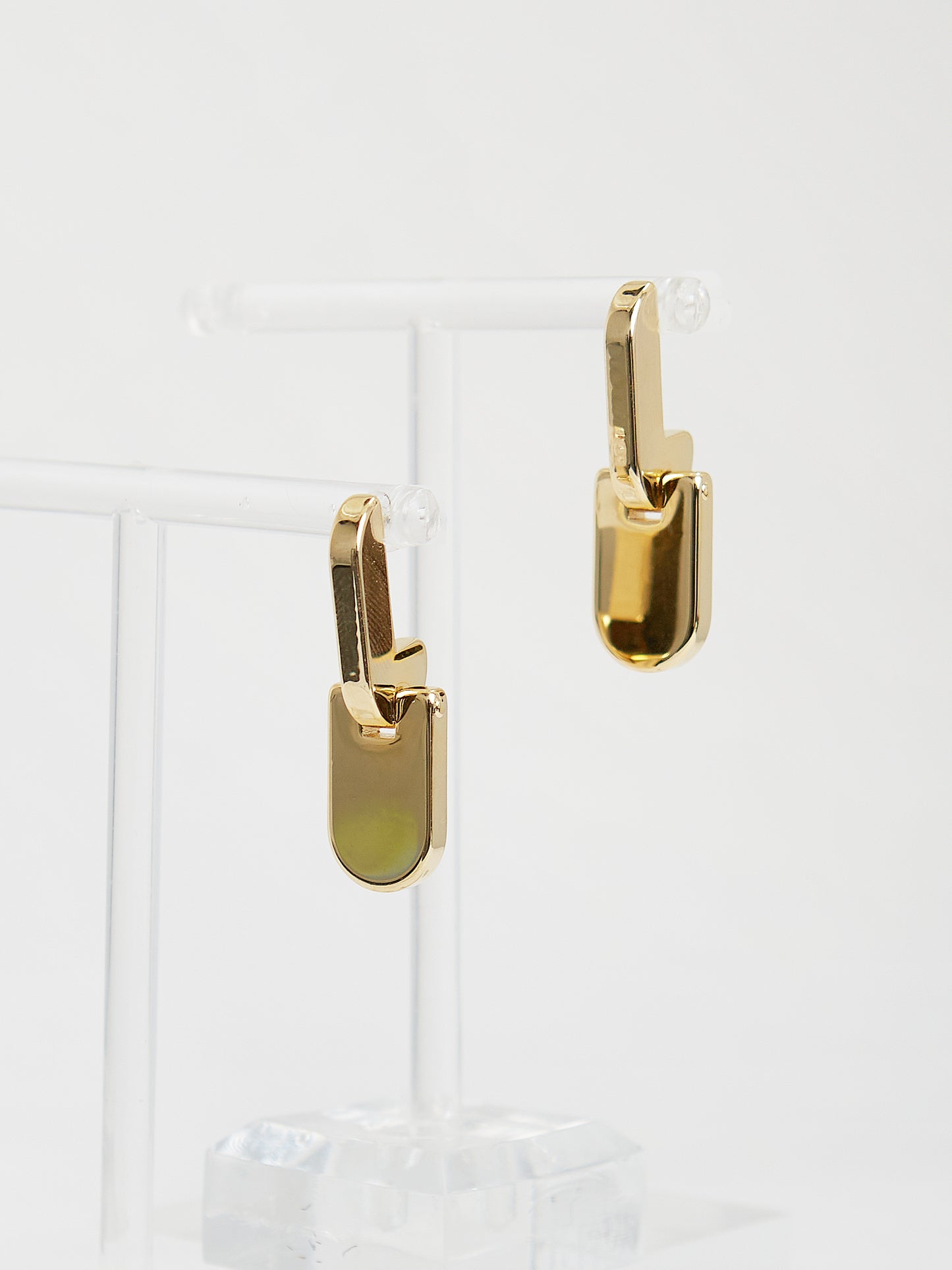 Plate Drop Earrings (Gold)