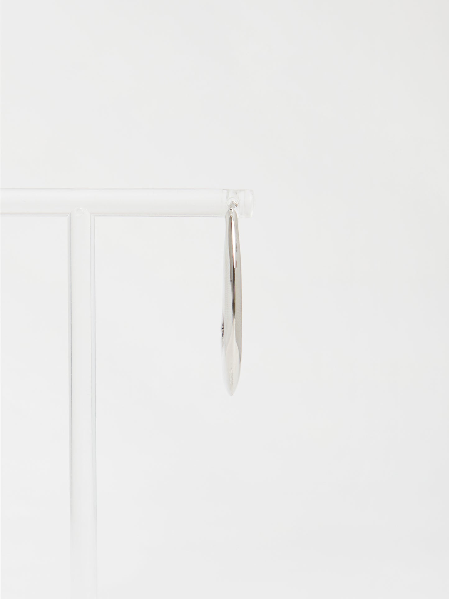 Abstract Clip Earrings (Silver)