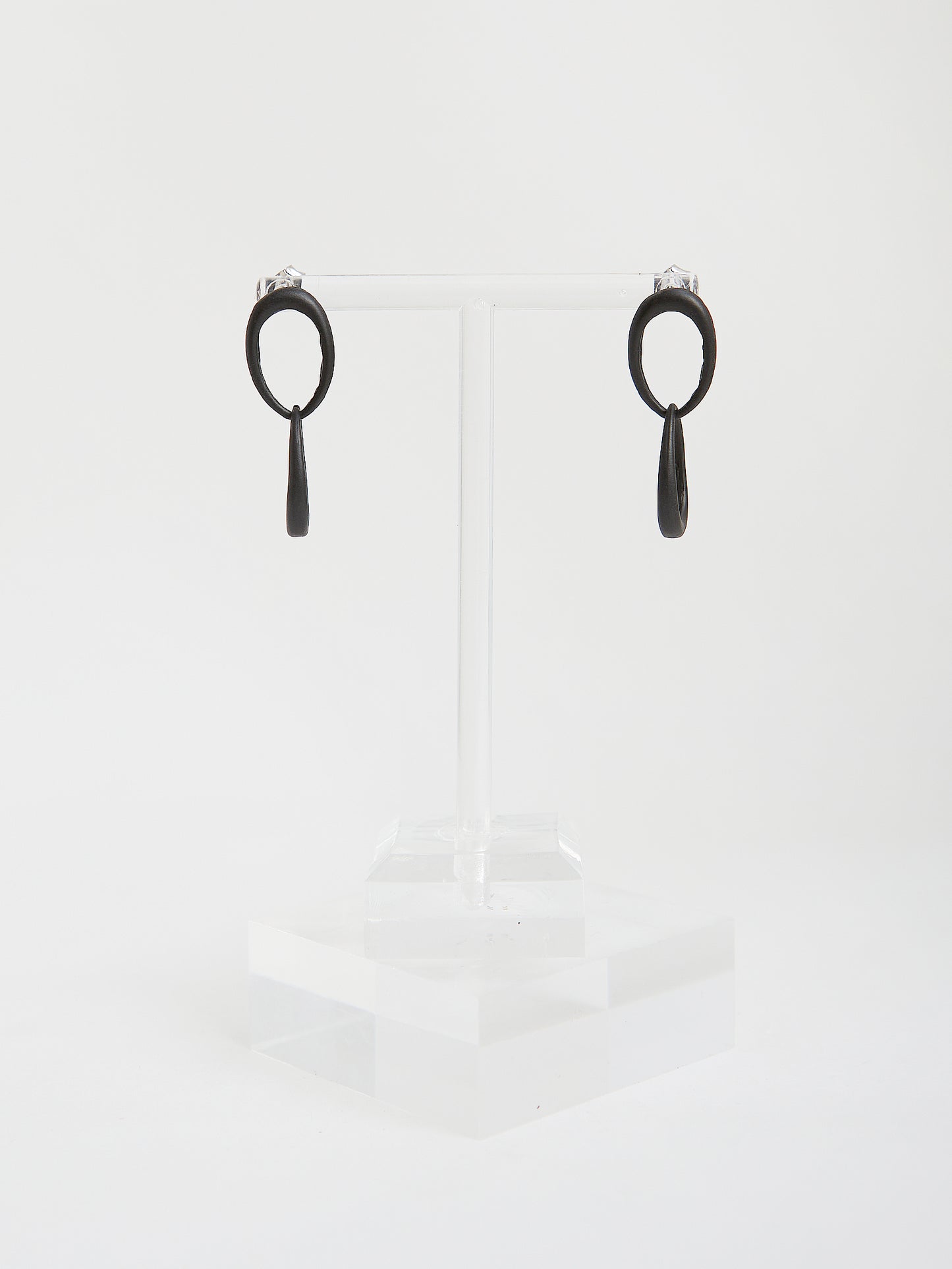 Black Loop Earrings