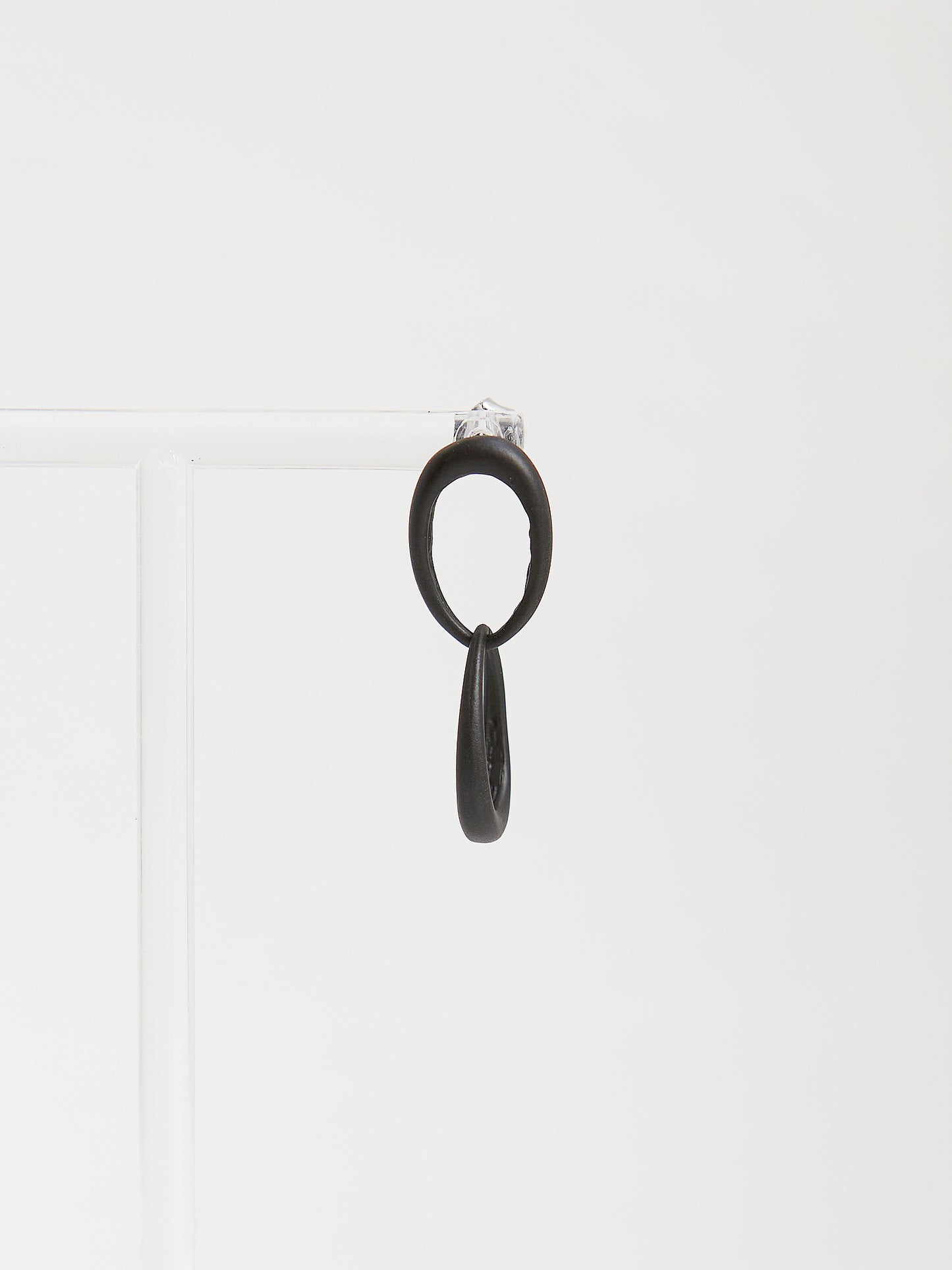 Black Loop Earrings