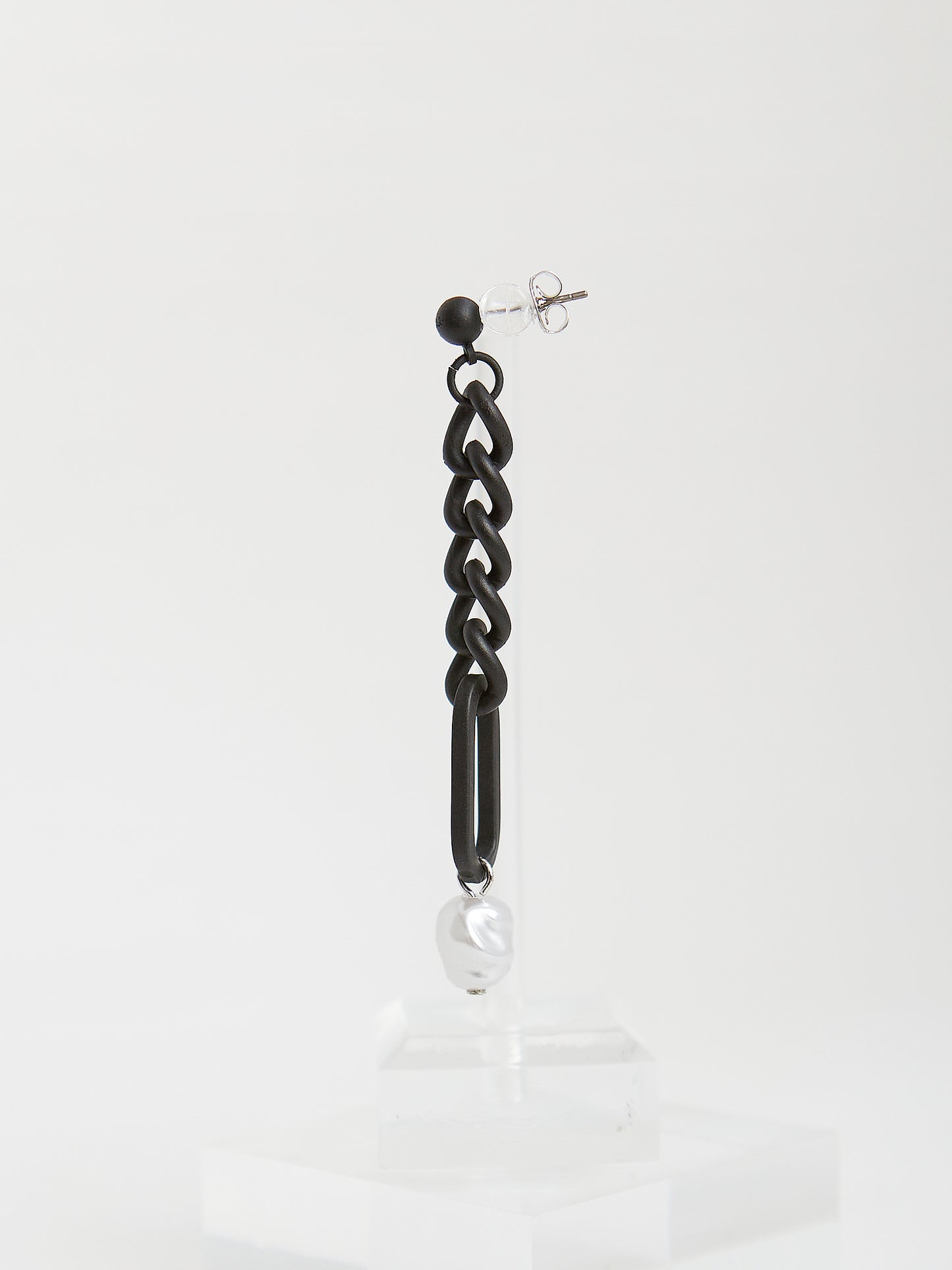 Pearl Chain Drop Earrings