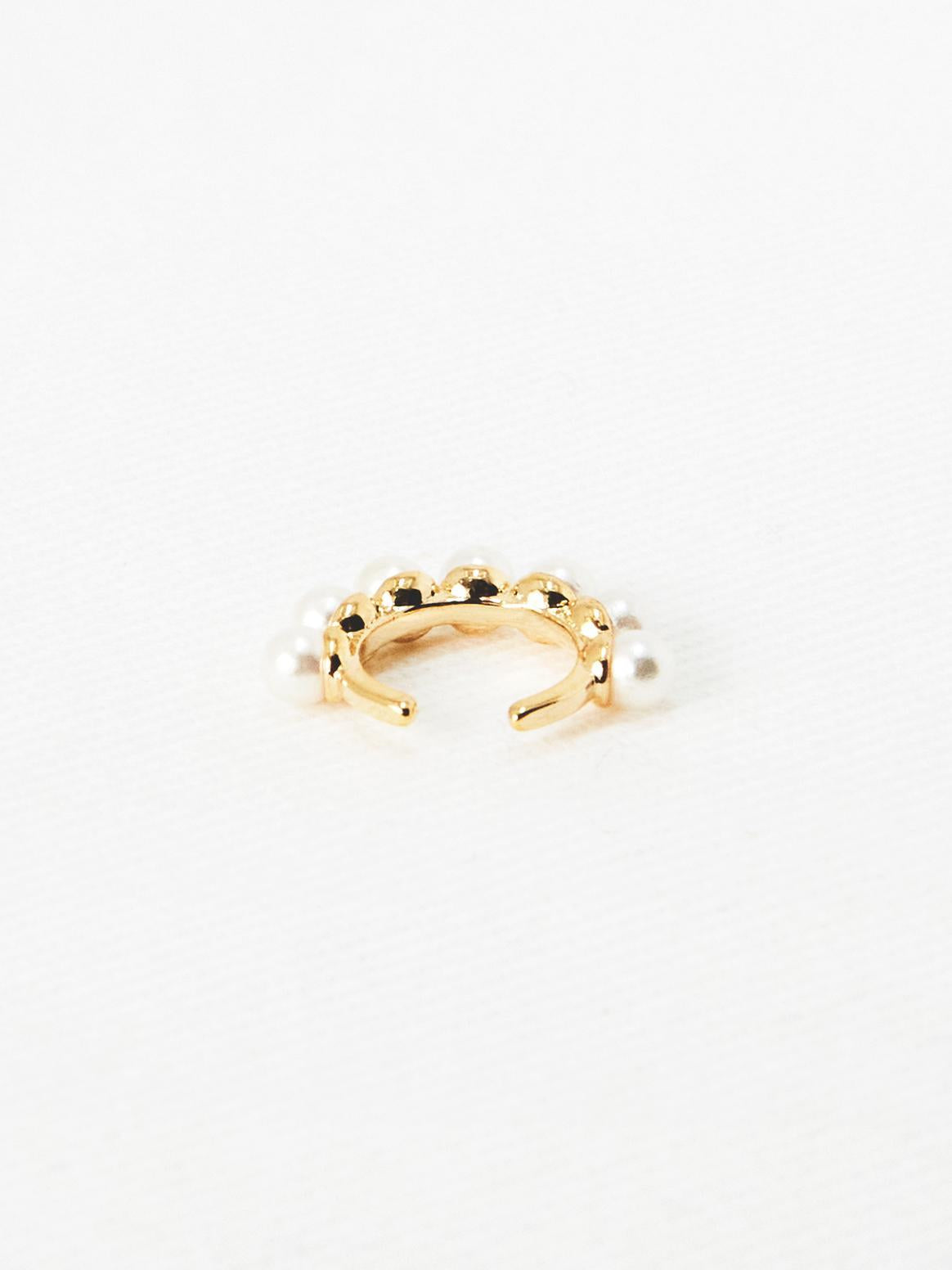 Crown Pearl Ear Cuff (2 Color)