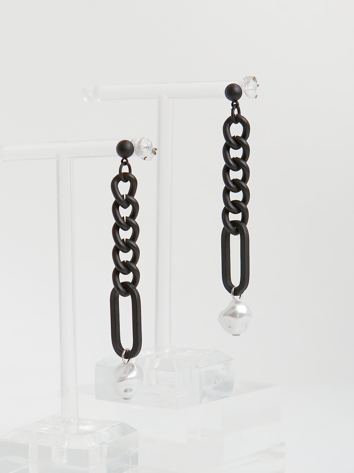 Pearl Chain Drop Earrings