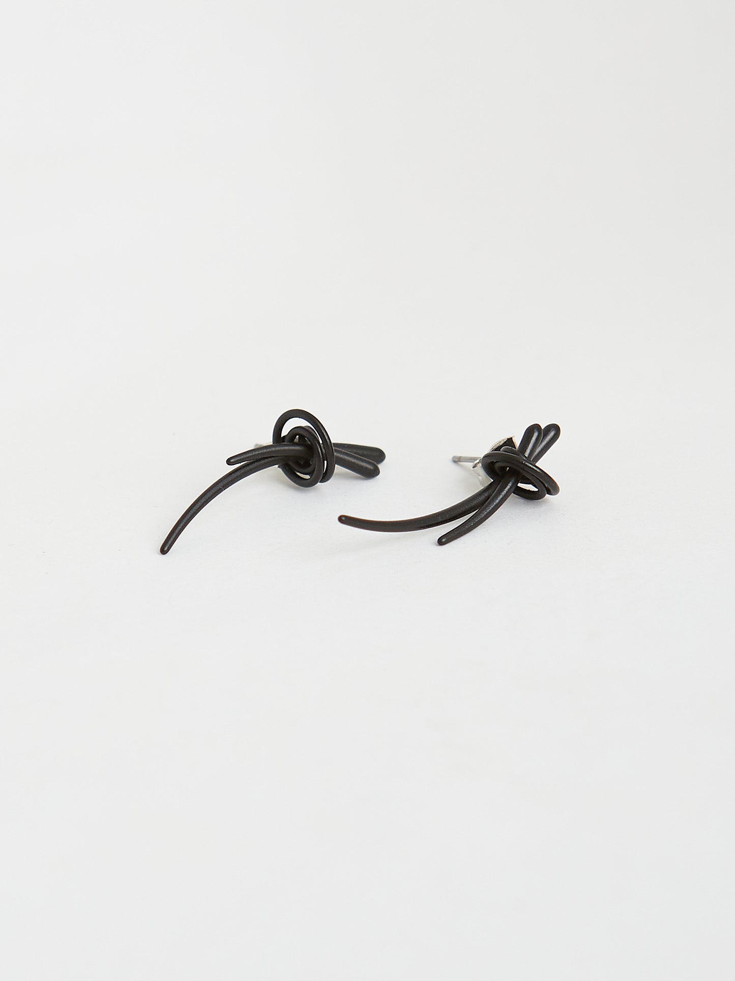 Black Twine Earrings
