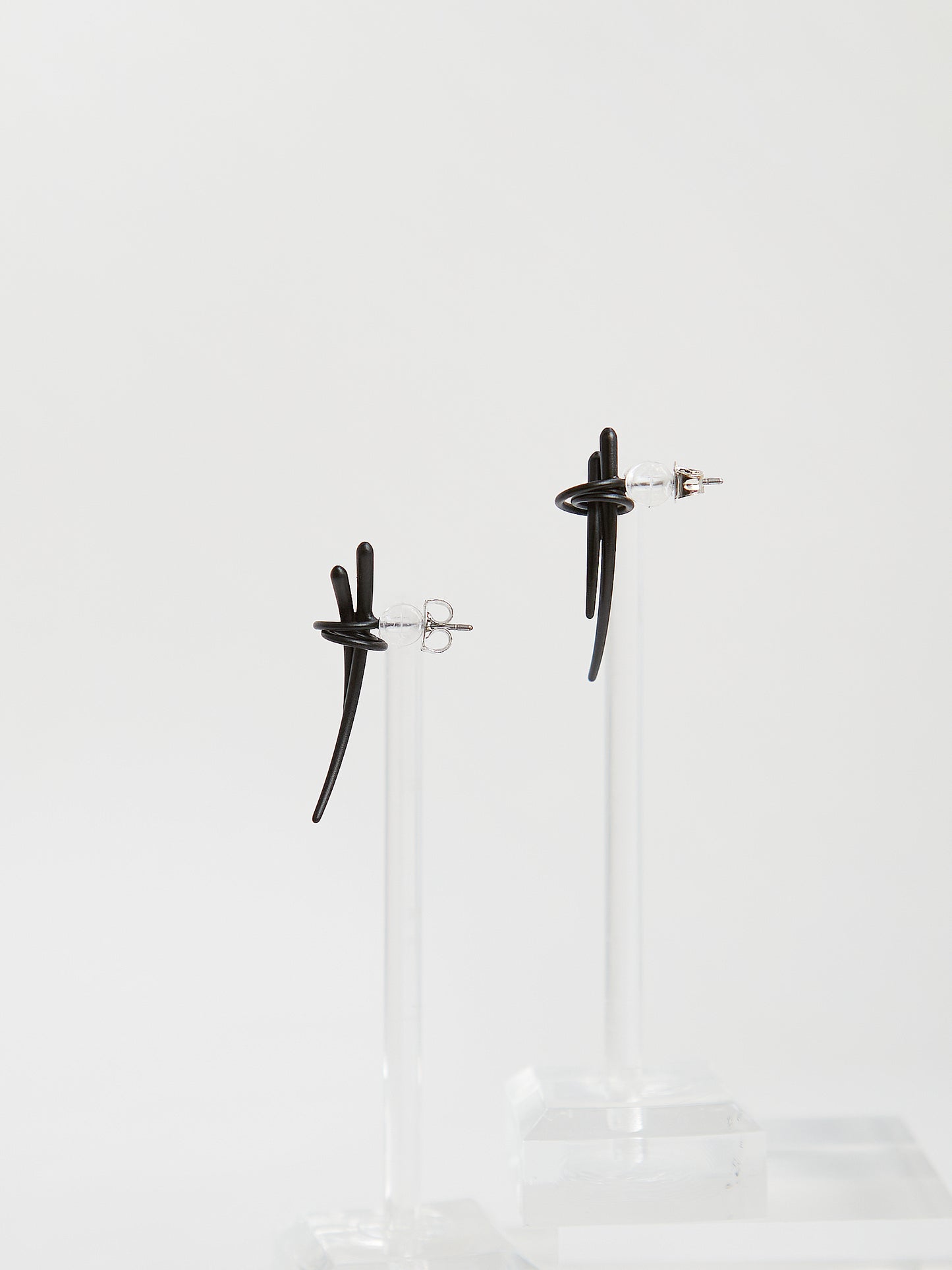 Black Twine Earrings