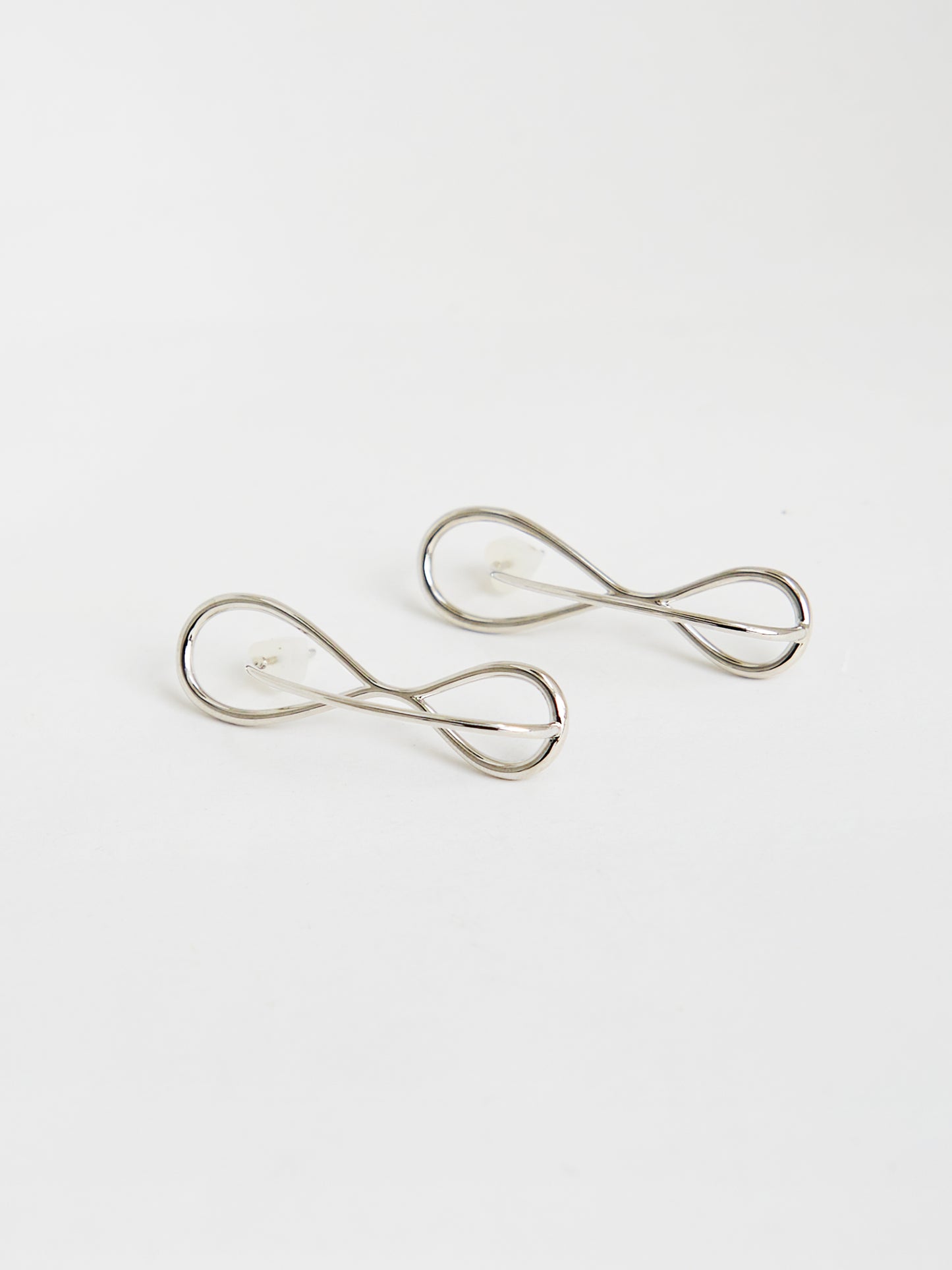 Drop Threader Earrings (Silver)