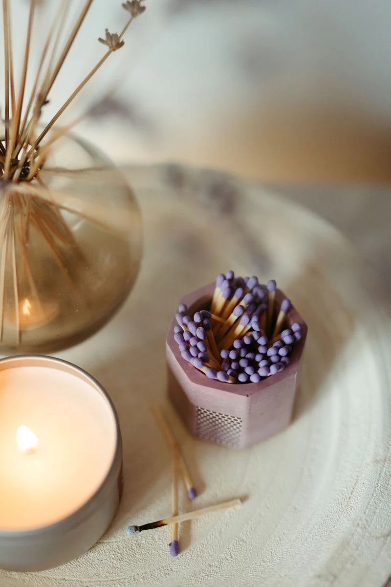 Tenn Prairie Acai Match Holder w/ Striker and Purple Matches