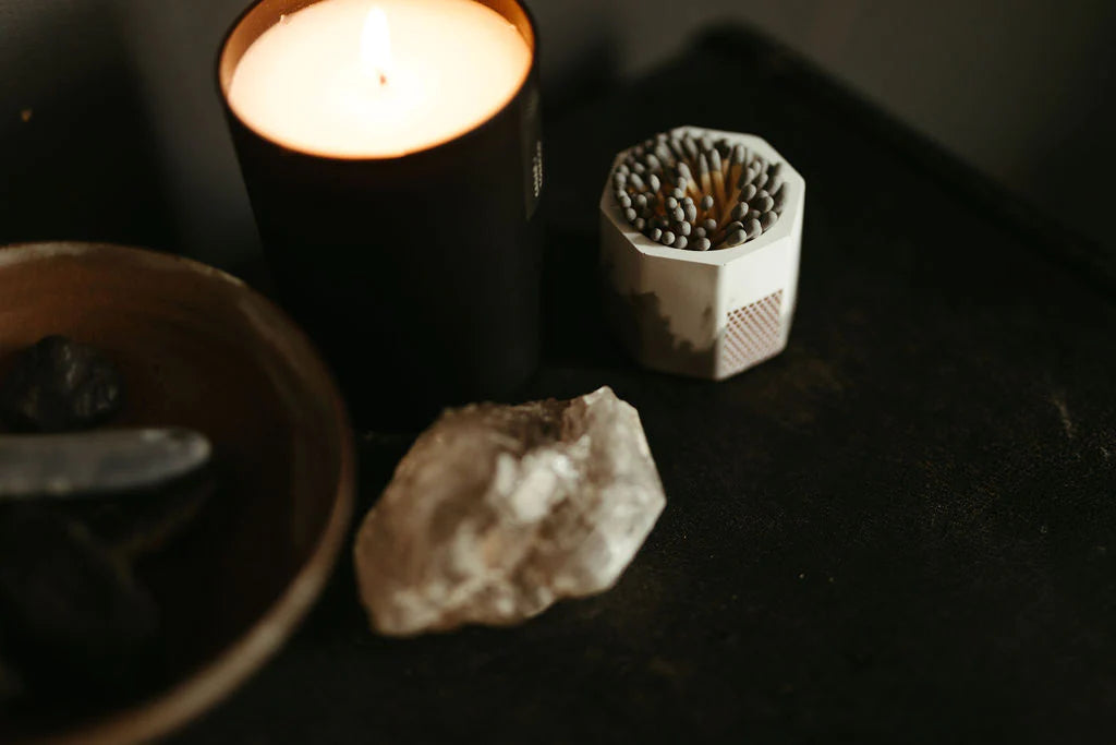 Tenn Prairie Grey & White Match Holder w/ Striker and Grey Matches
