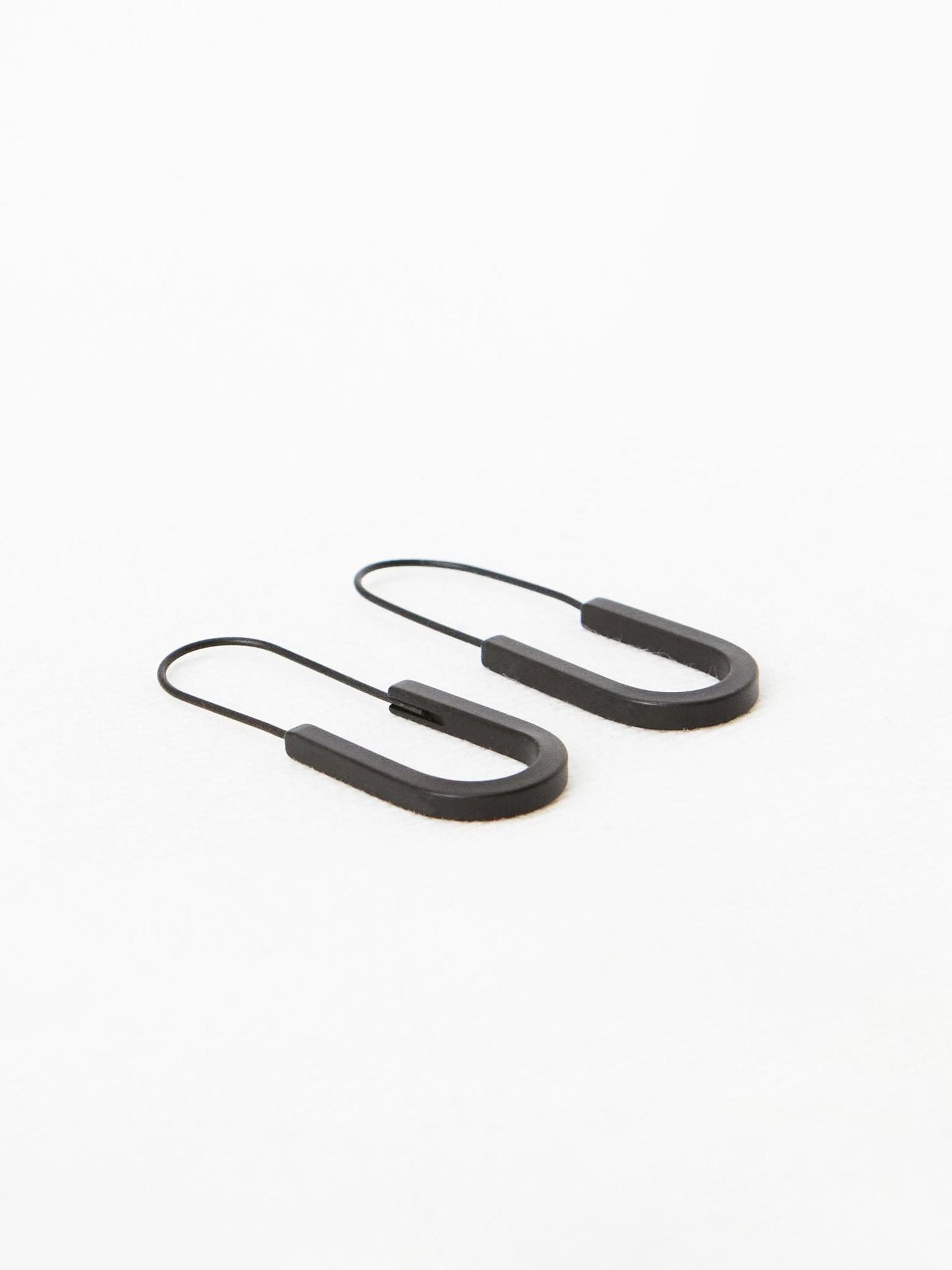 Black Clip Earrings
