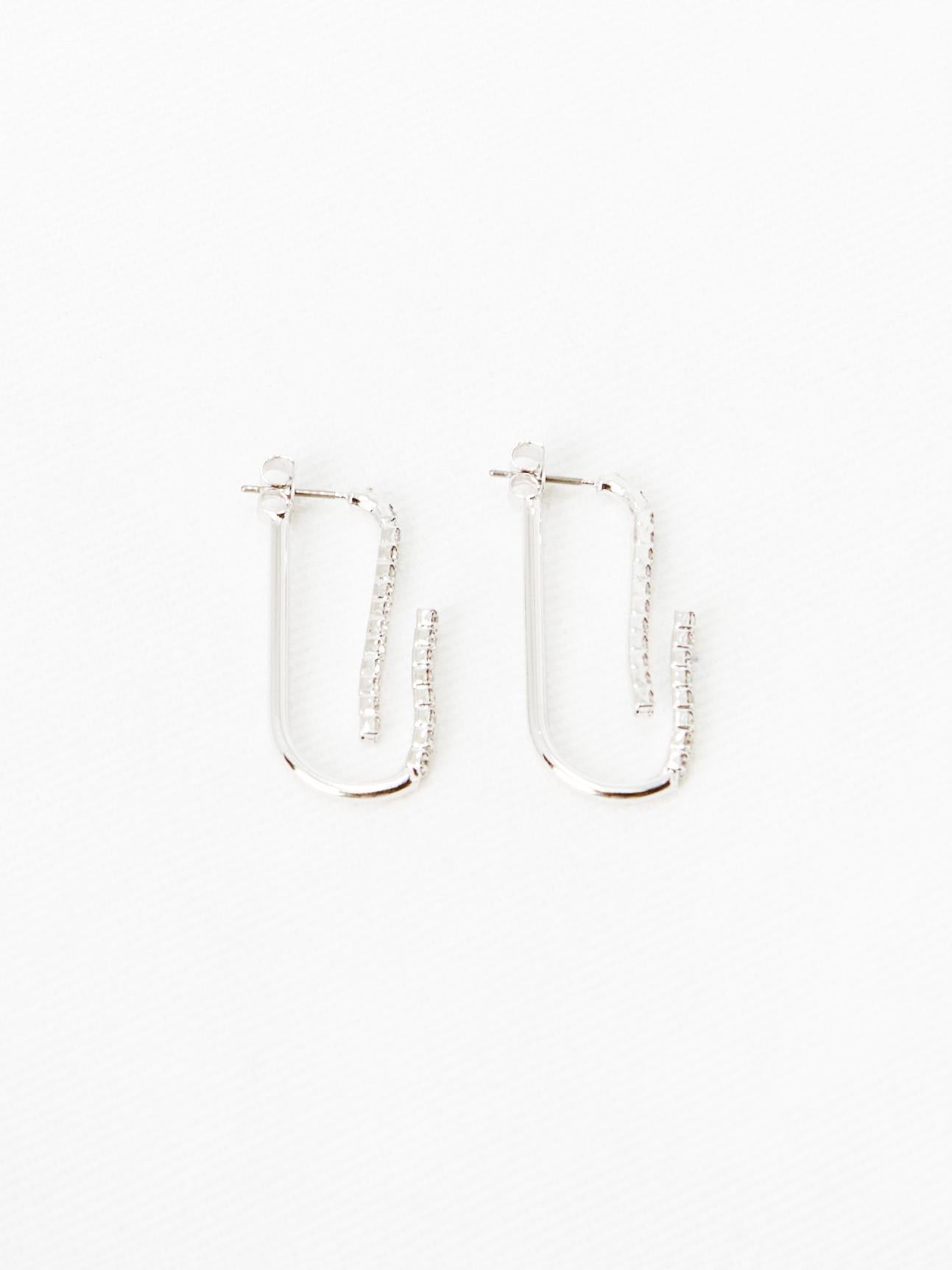 Cubic U Stud Earring