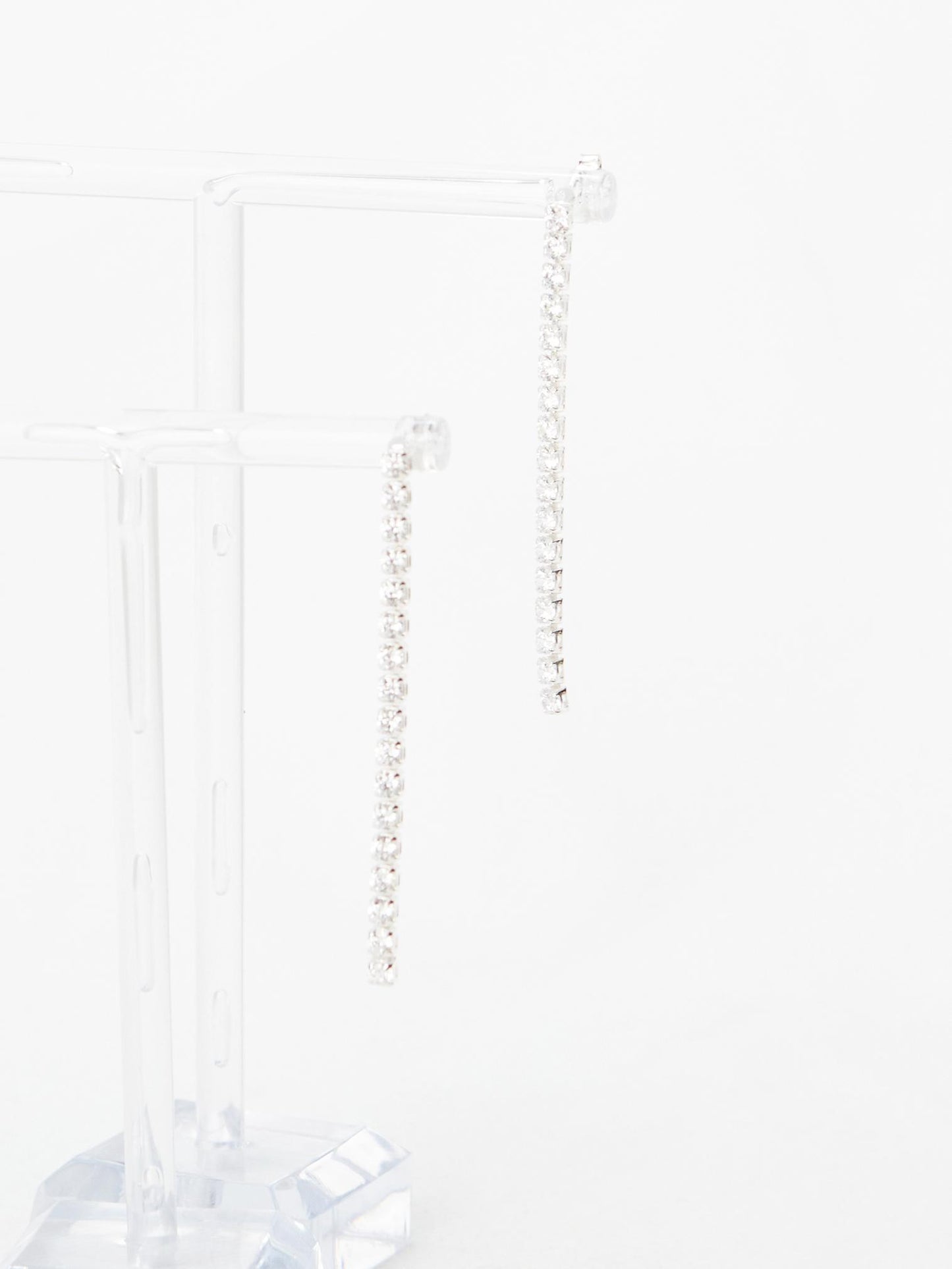 Silver Long Drop Earrings