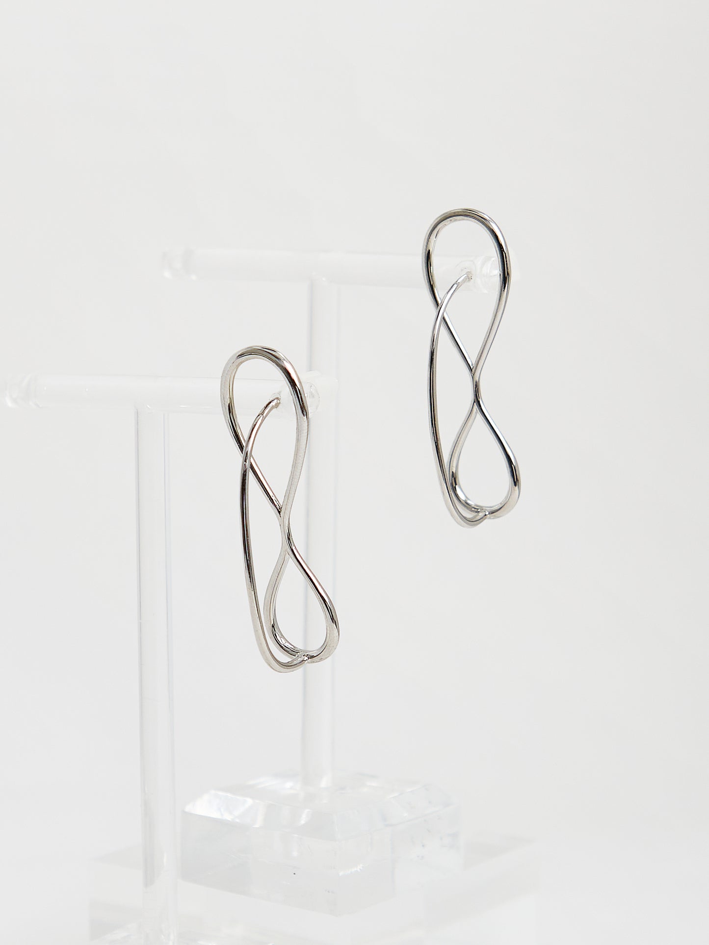 Drop Threader Earrings (Silver)