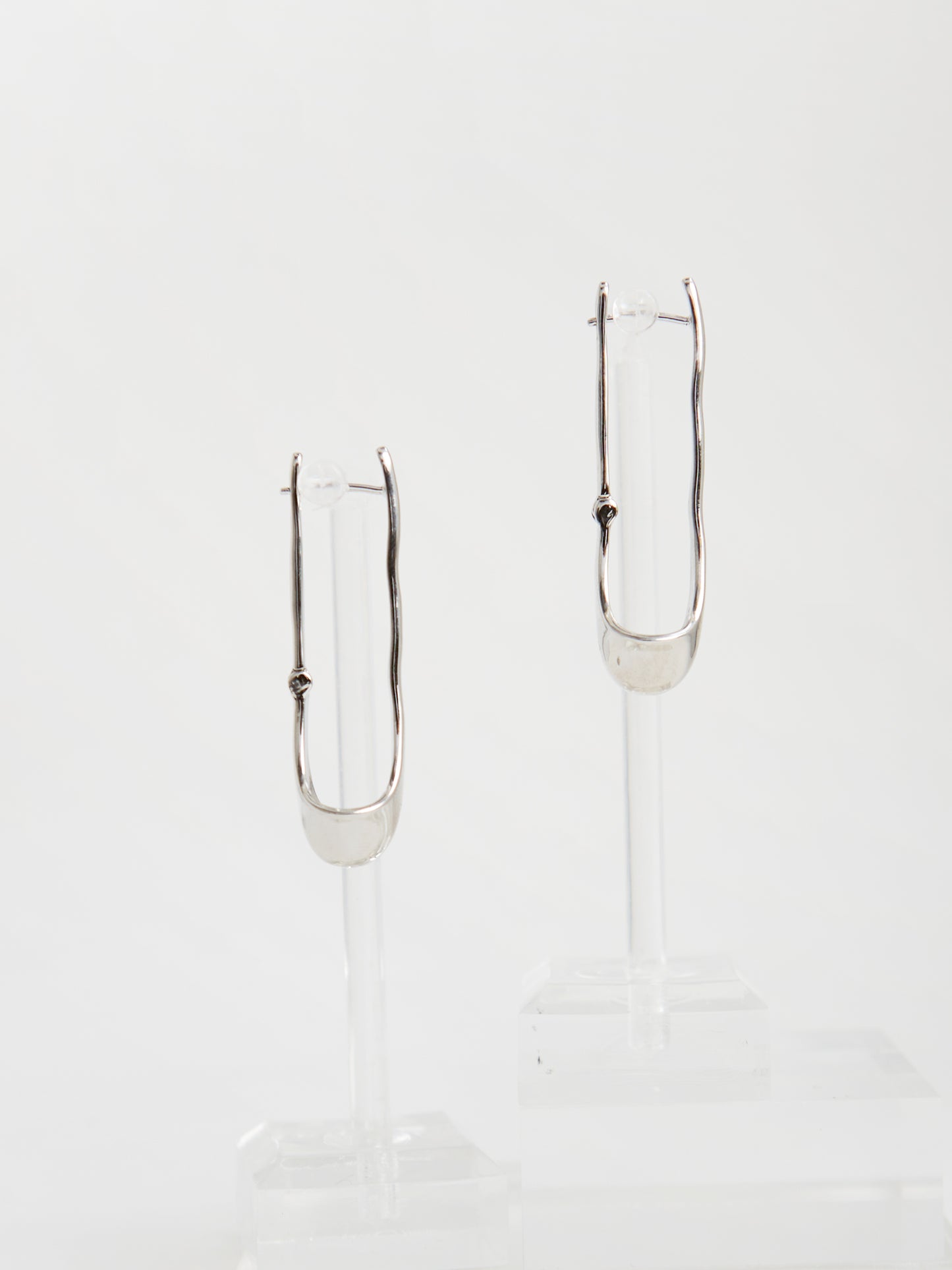 Long Drop Earrings (Silver)