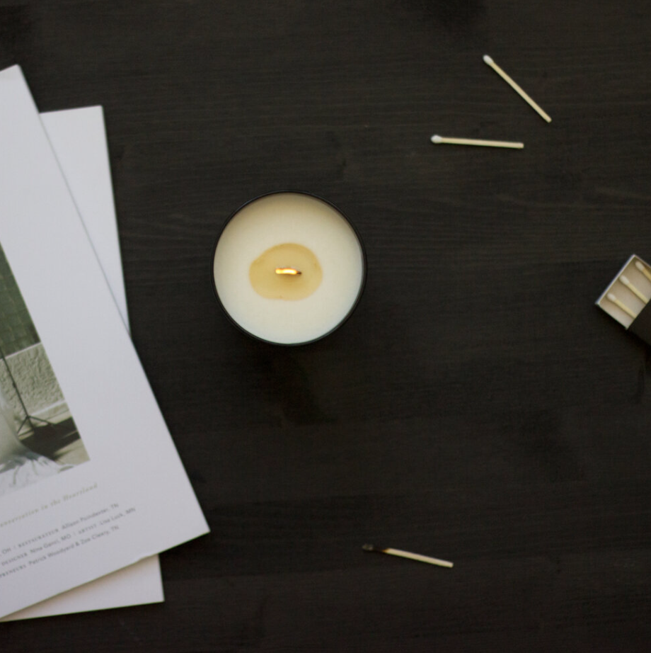 sandalwood + amber tumbler candle