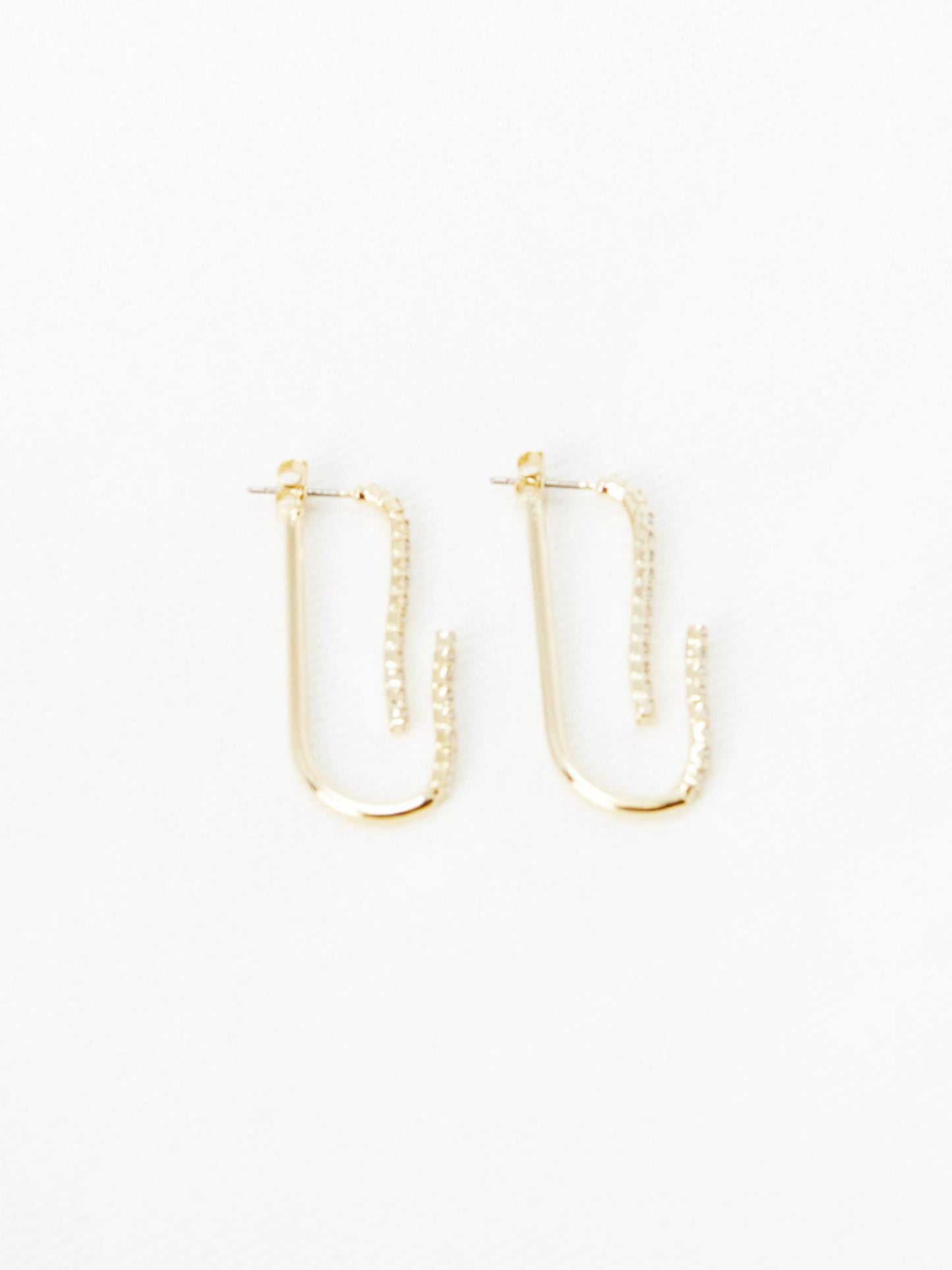Cubic U Stud Earring