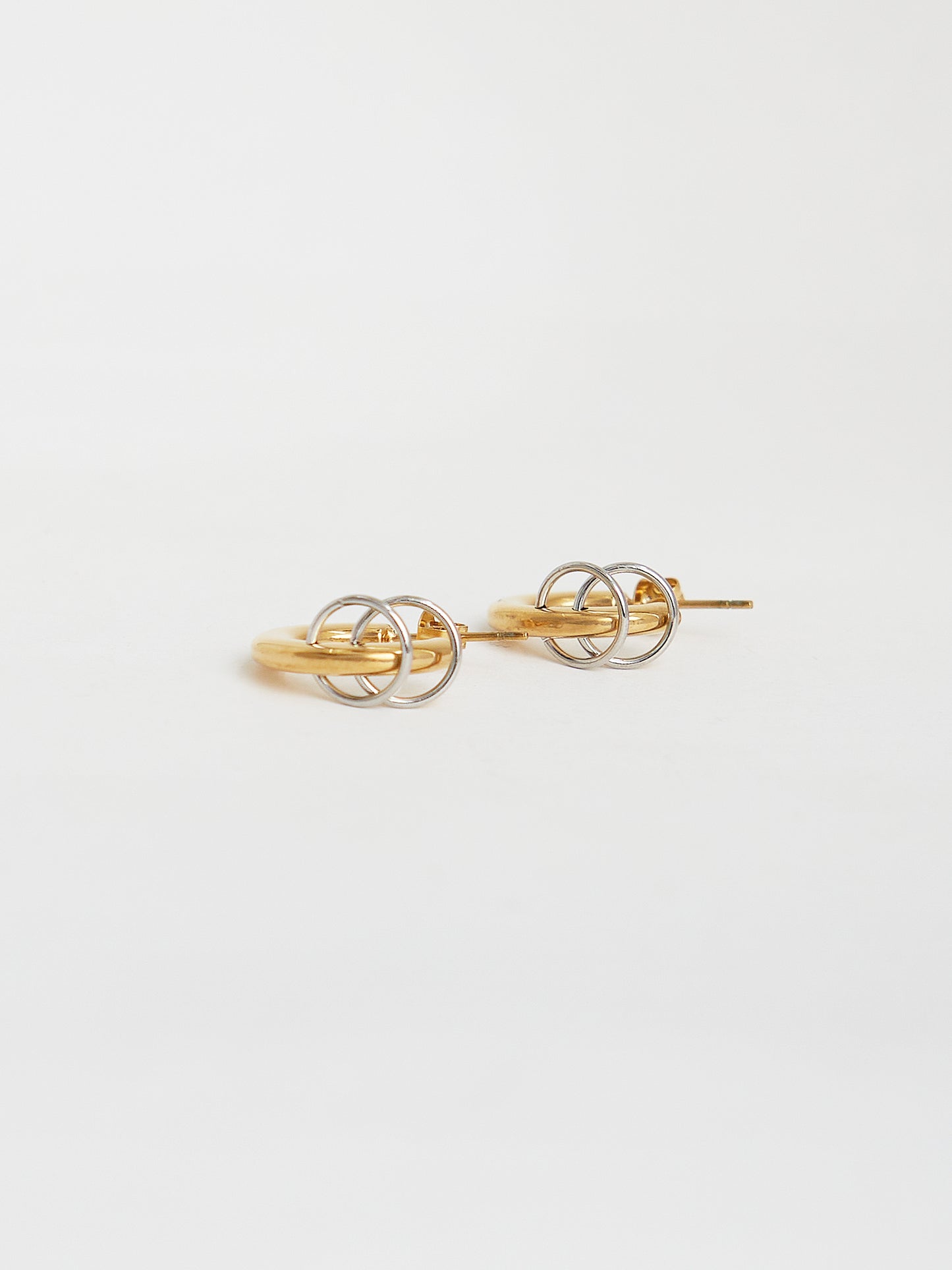 Chain Drop Hoop Earrings