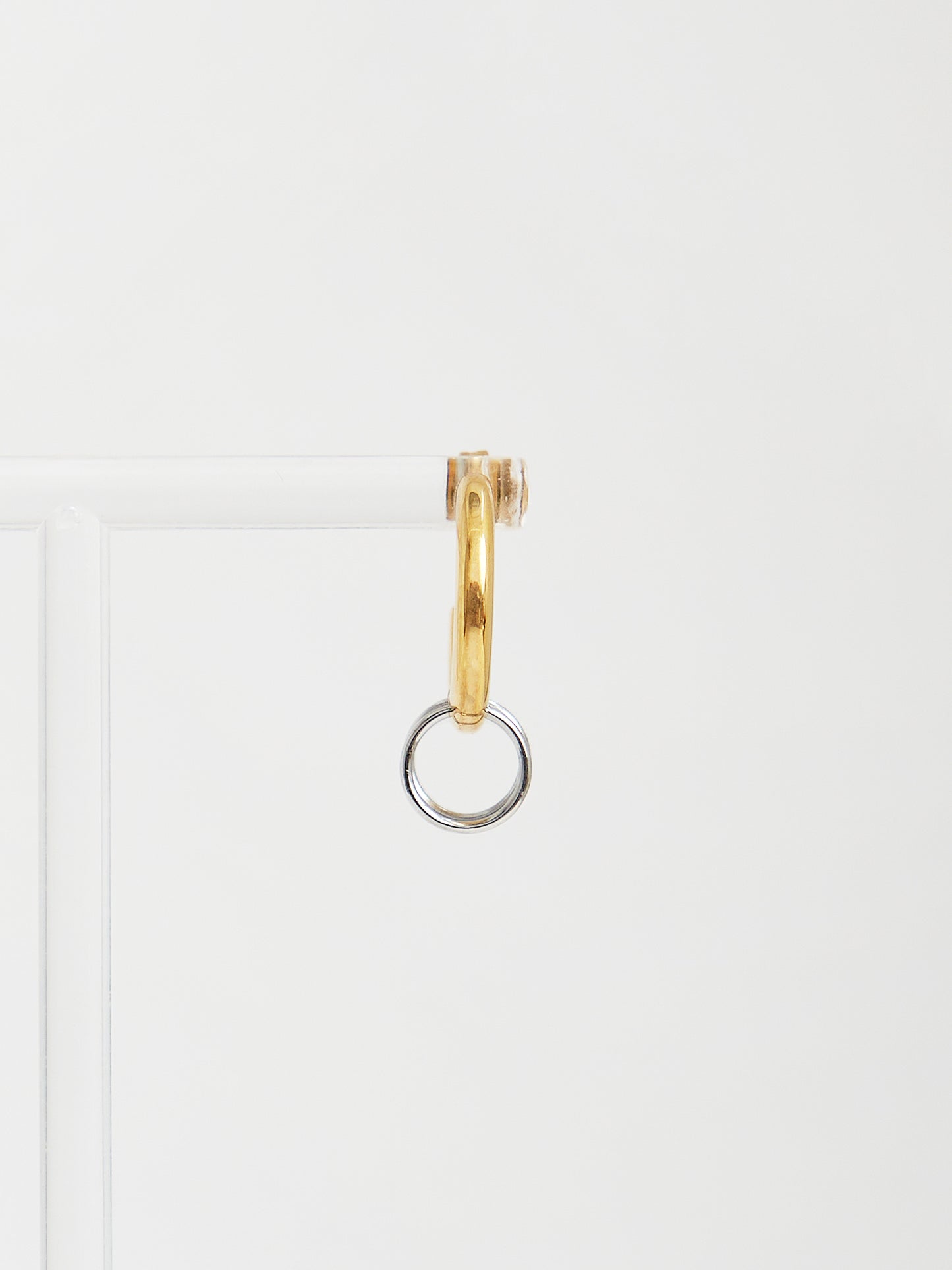 Chain Drop Hoop Earrings