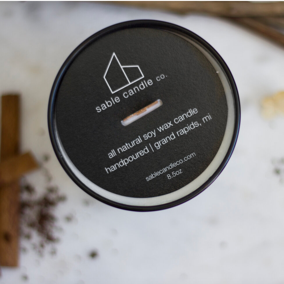 tobacco + vanilla tumbler candle