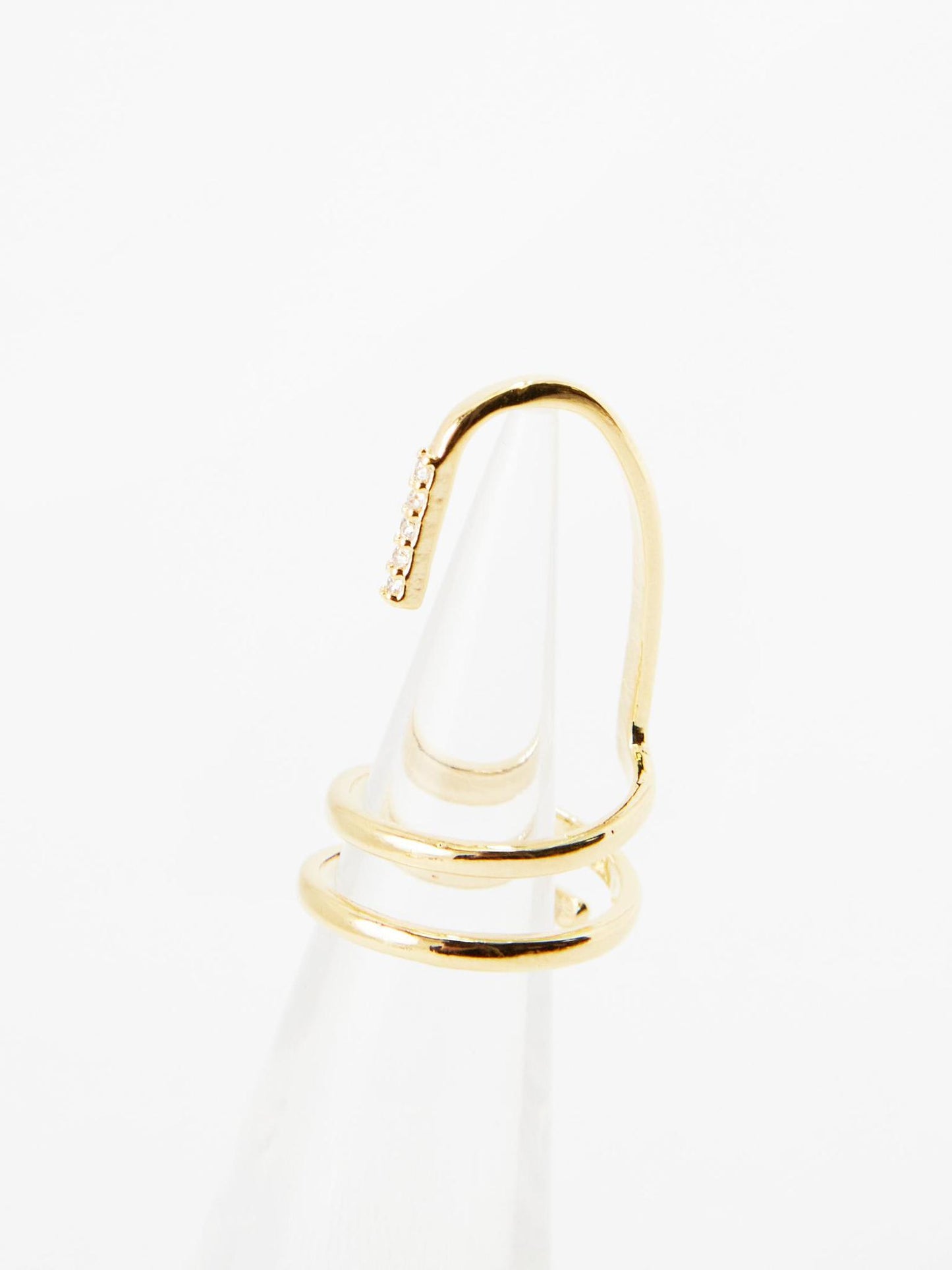 Stone Tip Finger Nail Ring
