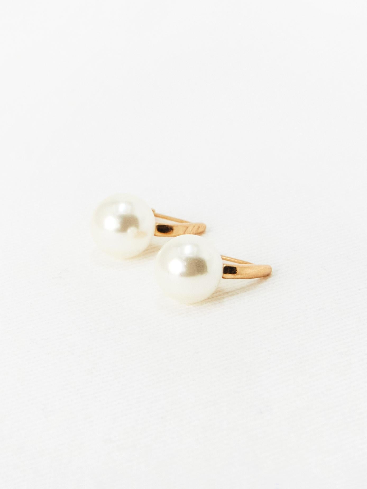 Pearl Hoop Earrings
