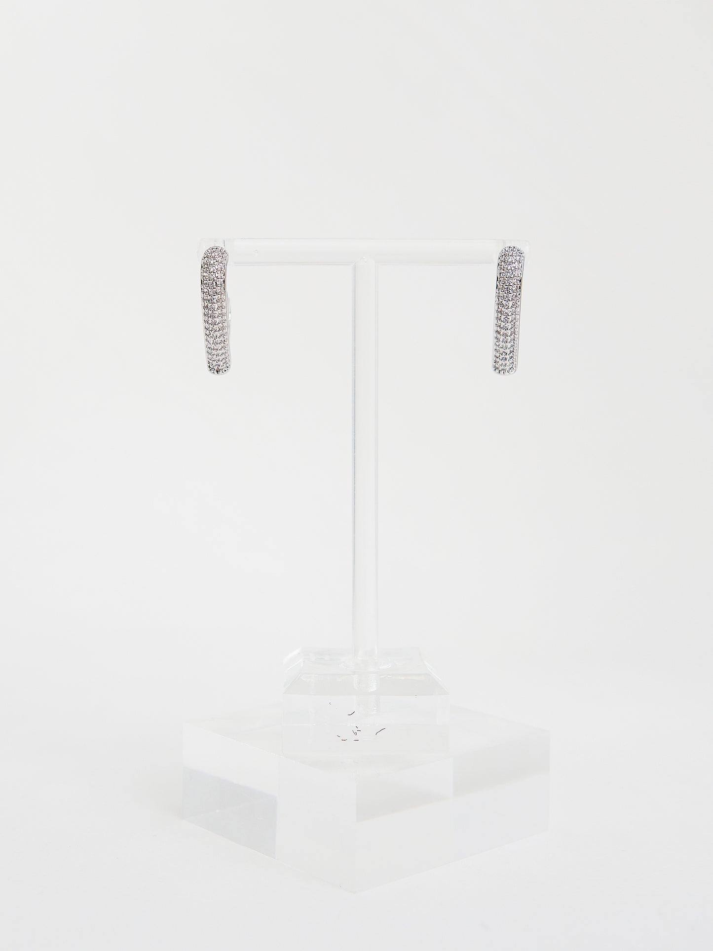 Heart Post Earrings (Silver)