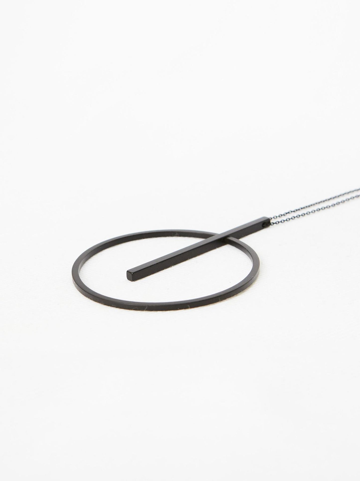 Circle and Bar Necklace