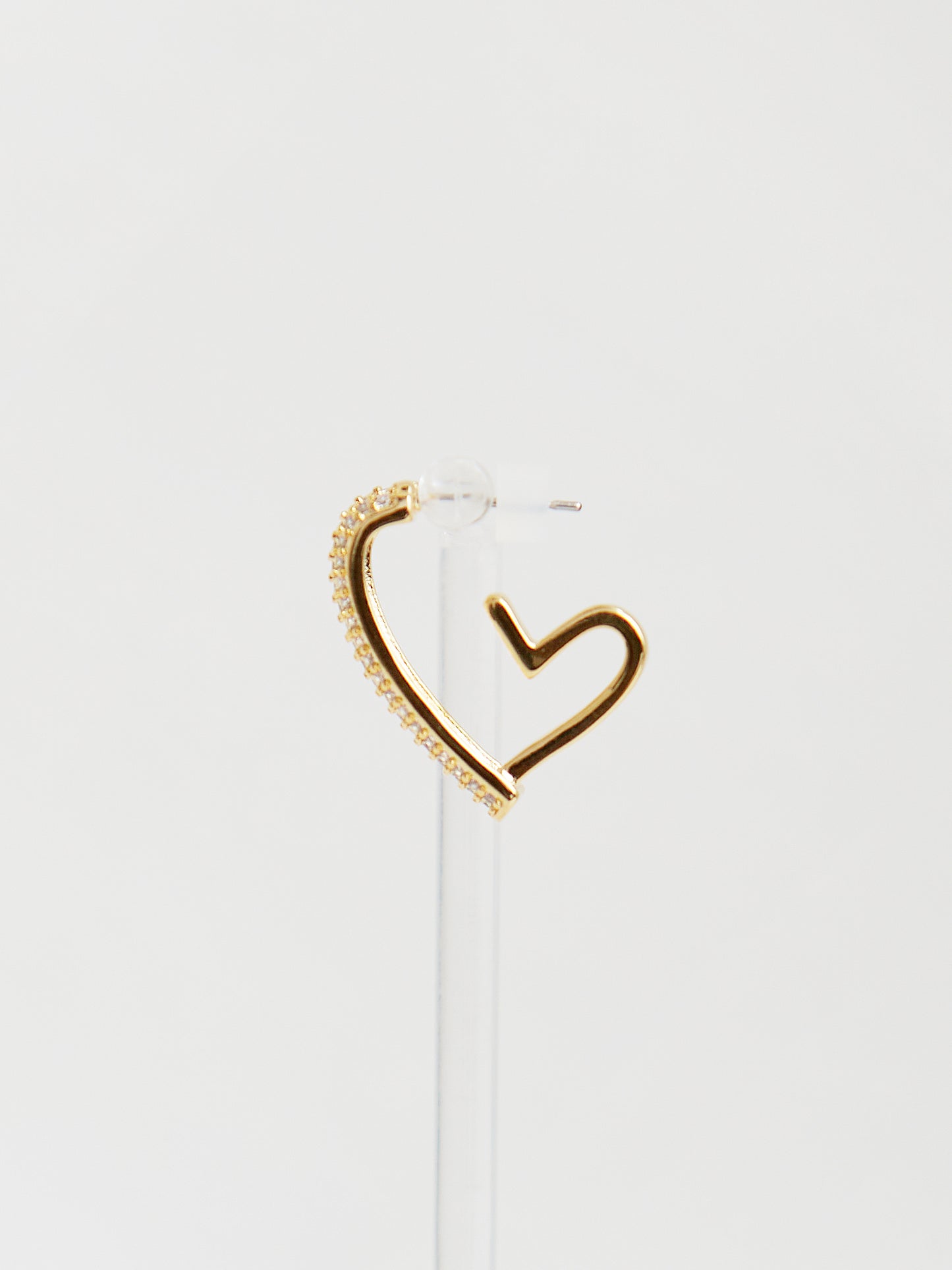 Heart Post Earrings (Gold)