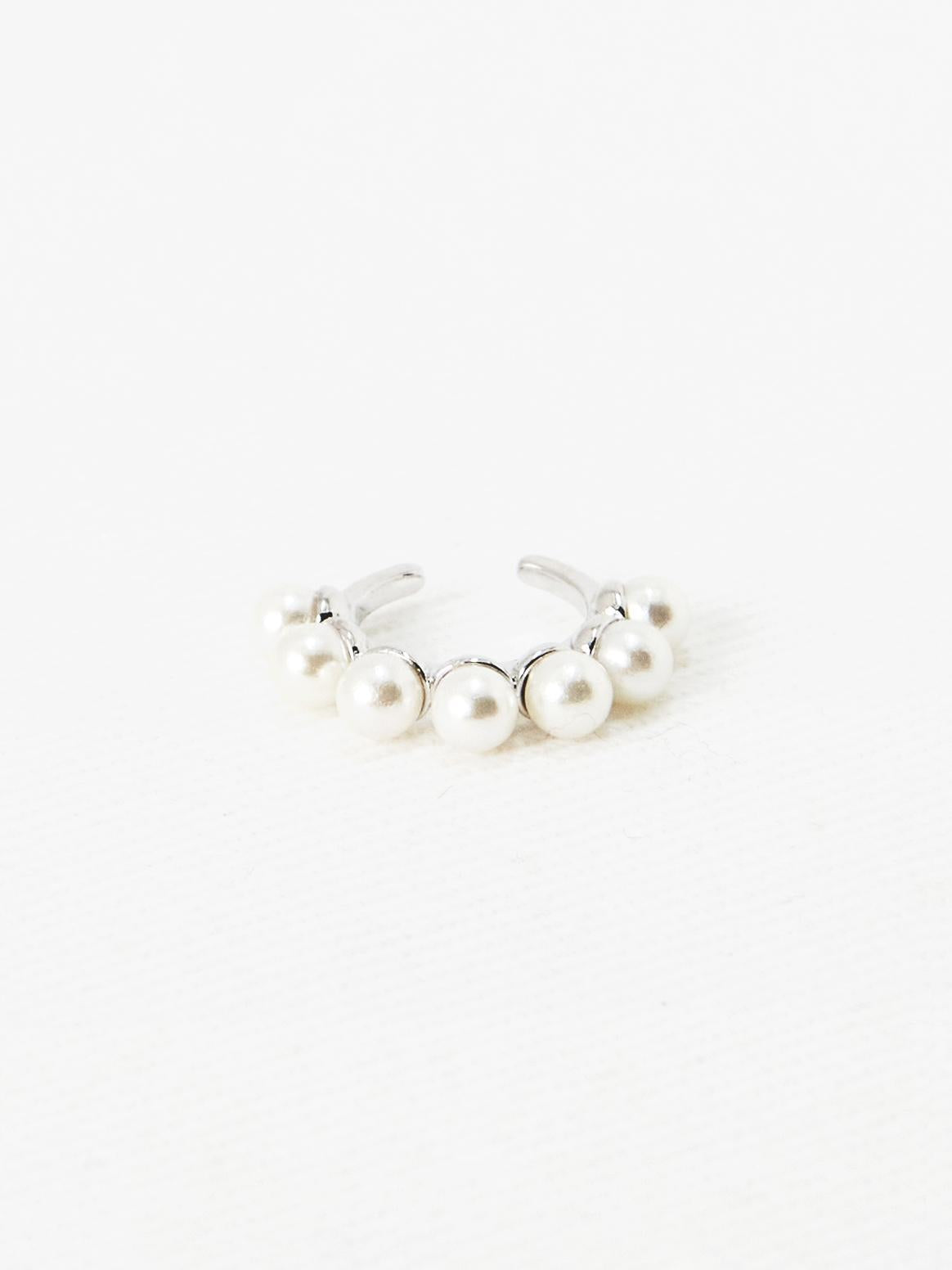 Crown Pearl Ear Cuff (2 Color)