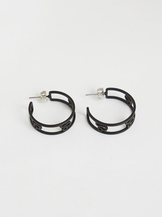 Patterned Hoop Earrings