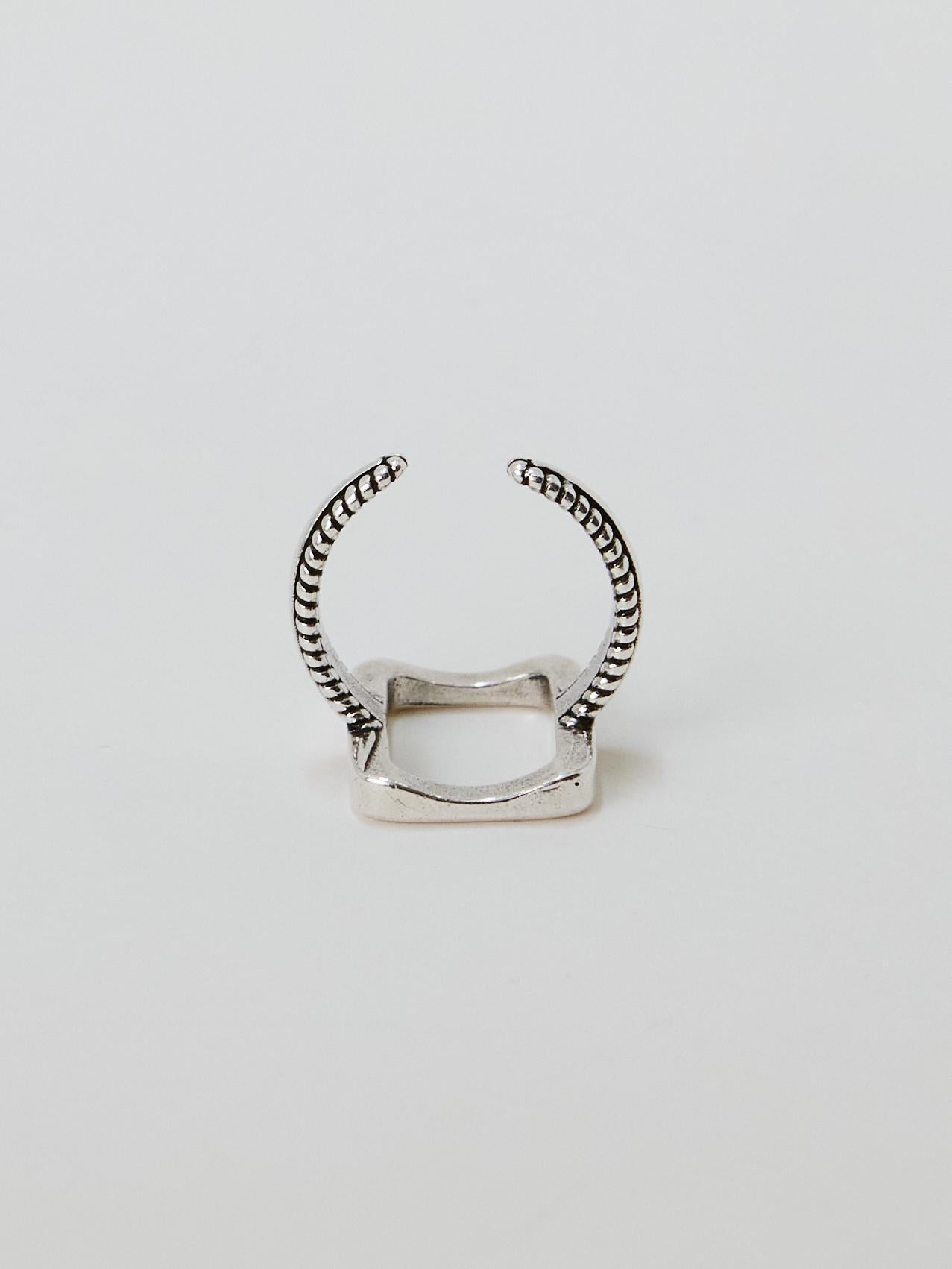 Square Silver Ring