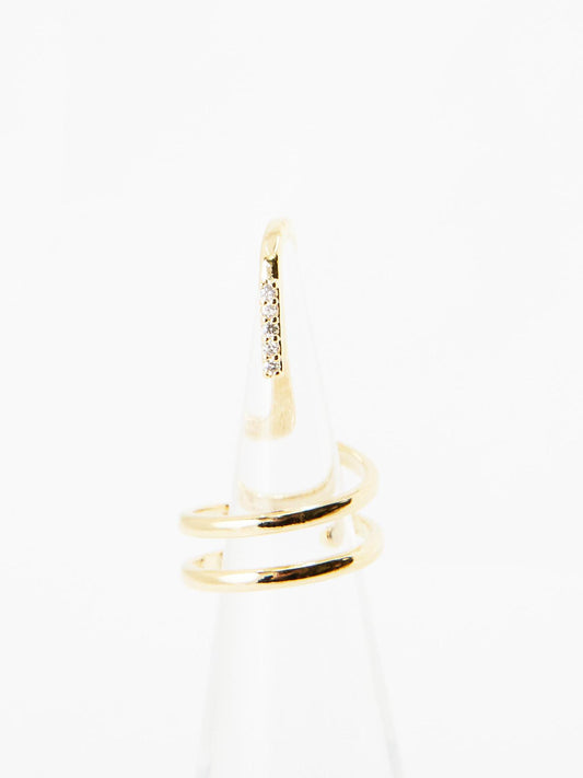Stone Tip Finger Nail Ring