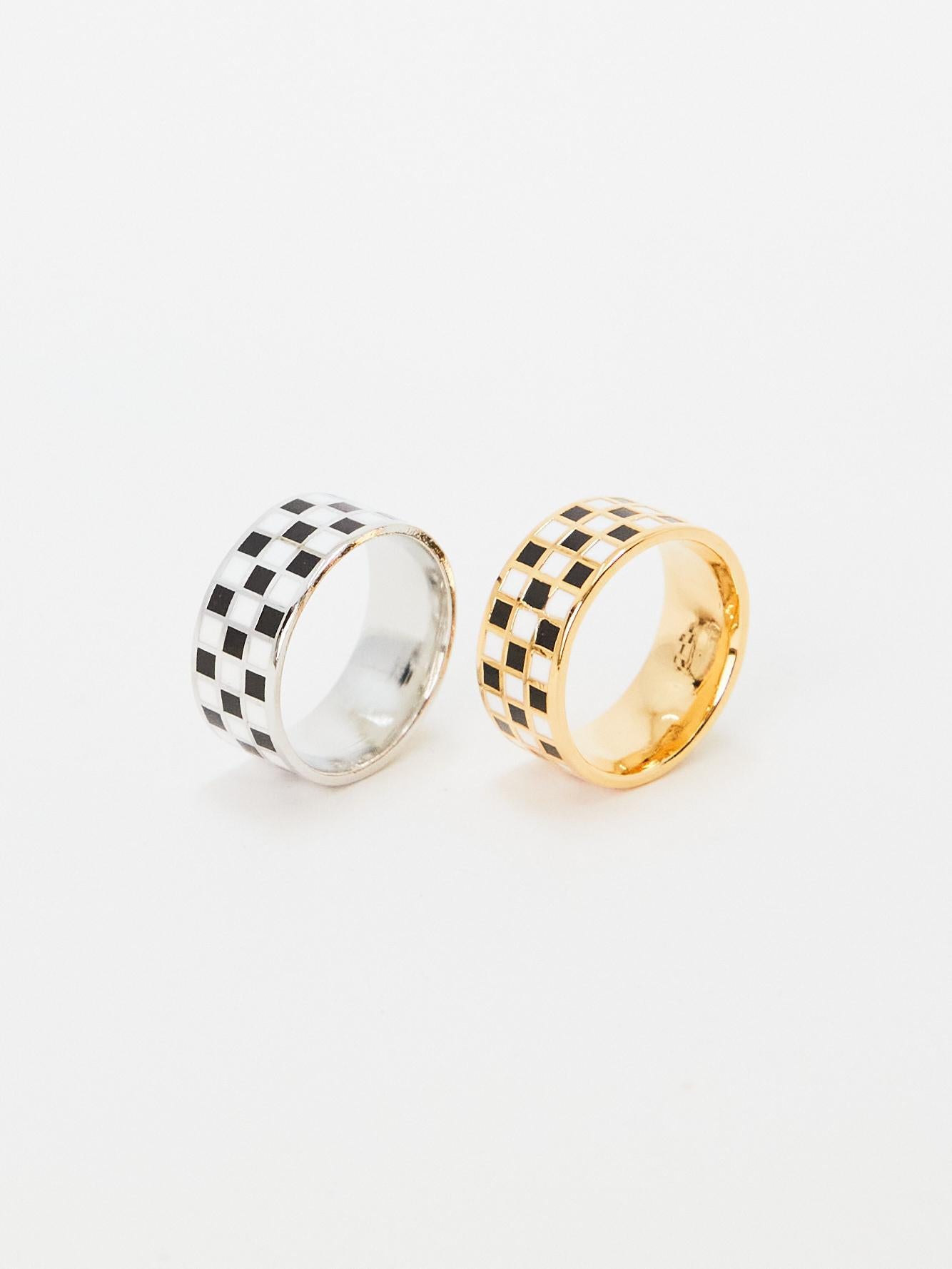 Checkerboard Silver & Gold (2colors)