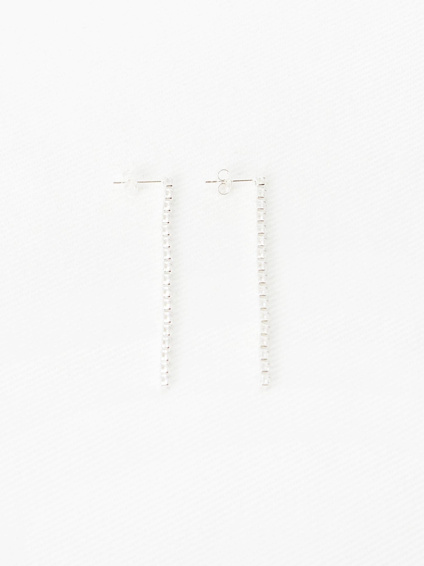 Silver Long Drop Earrings