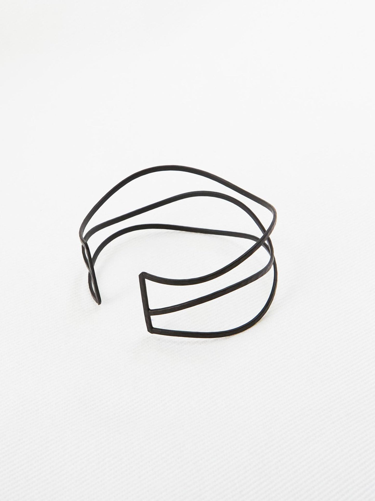 Wavy Lined Cuff Bracelet