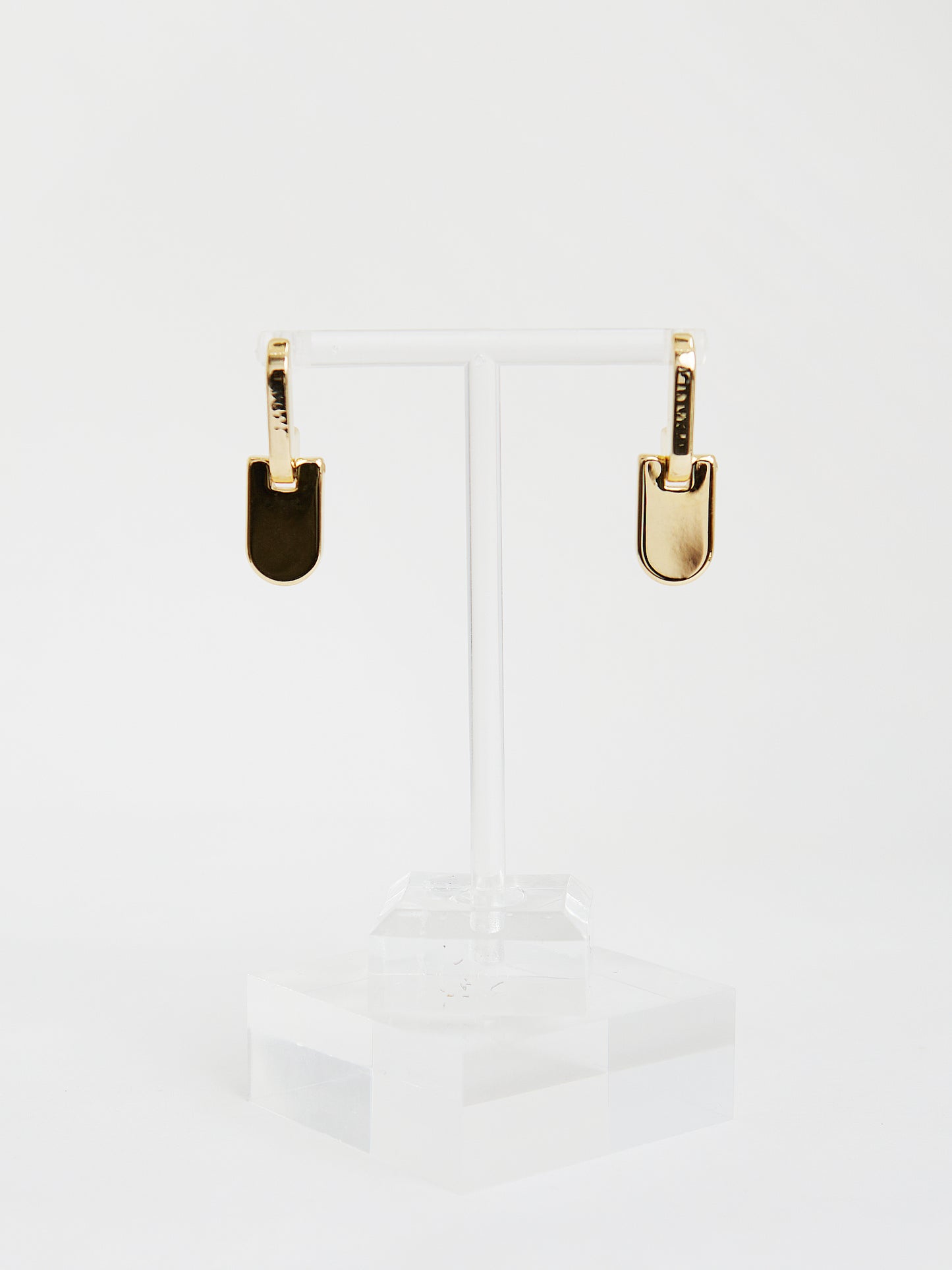 Plate Drop Earrings (Gold)