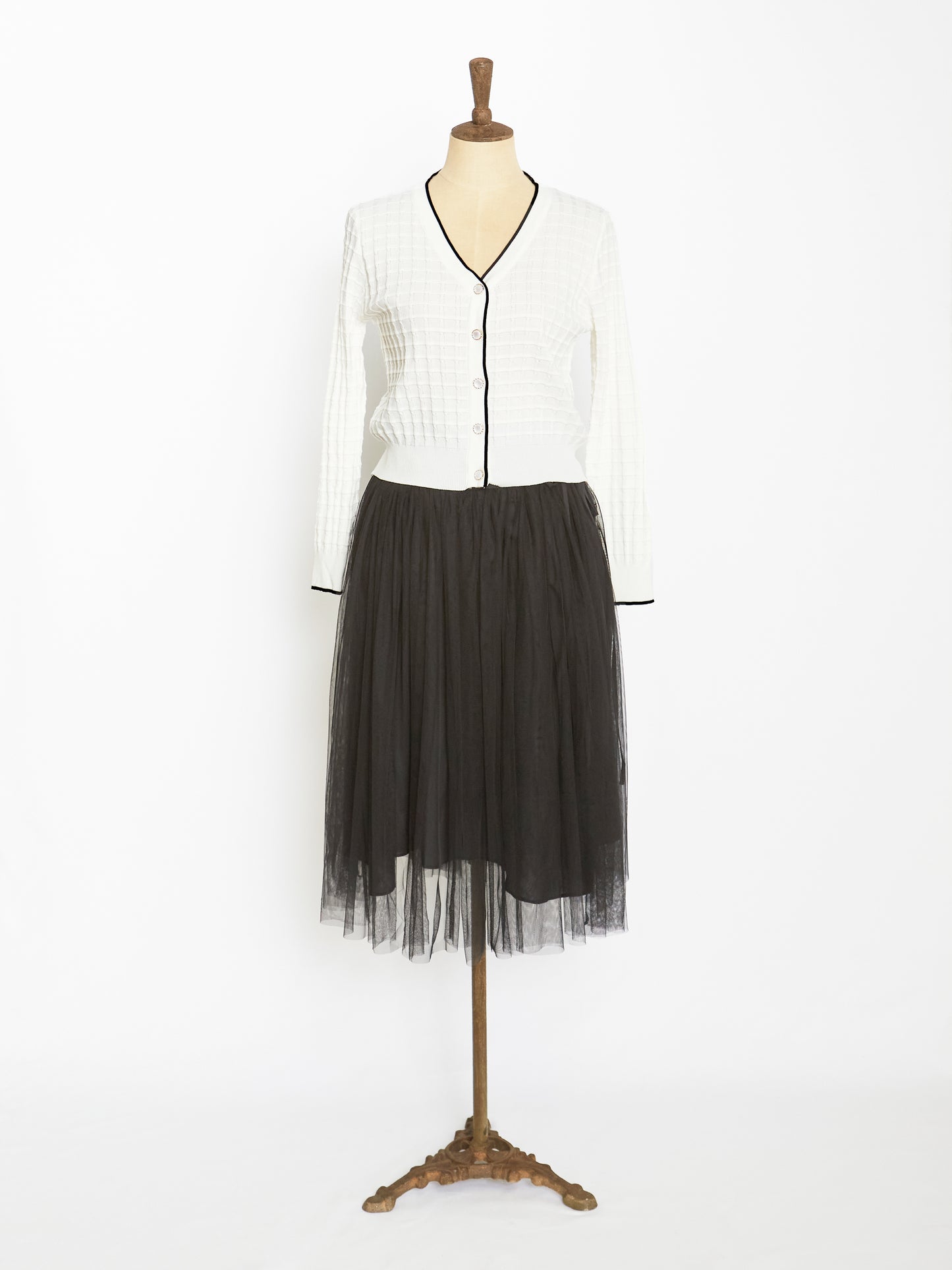 Cotton Cardigan (White)