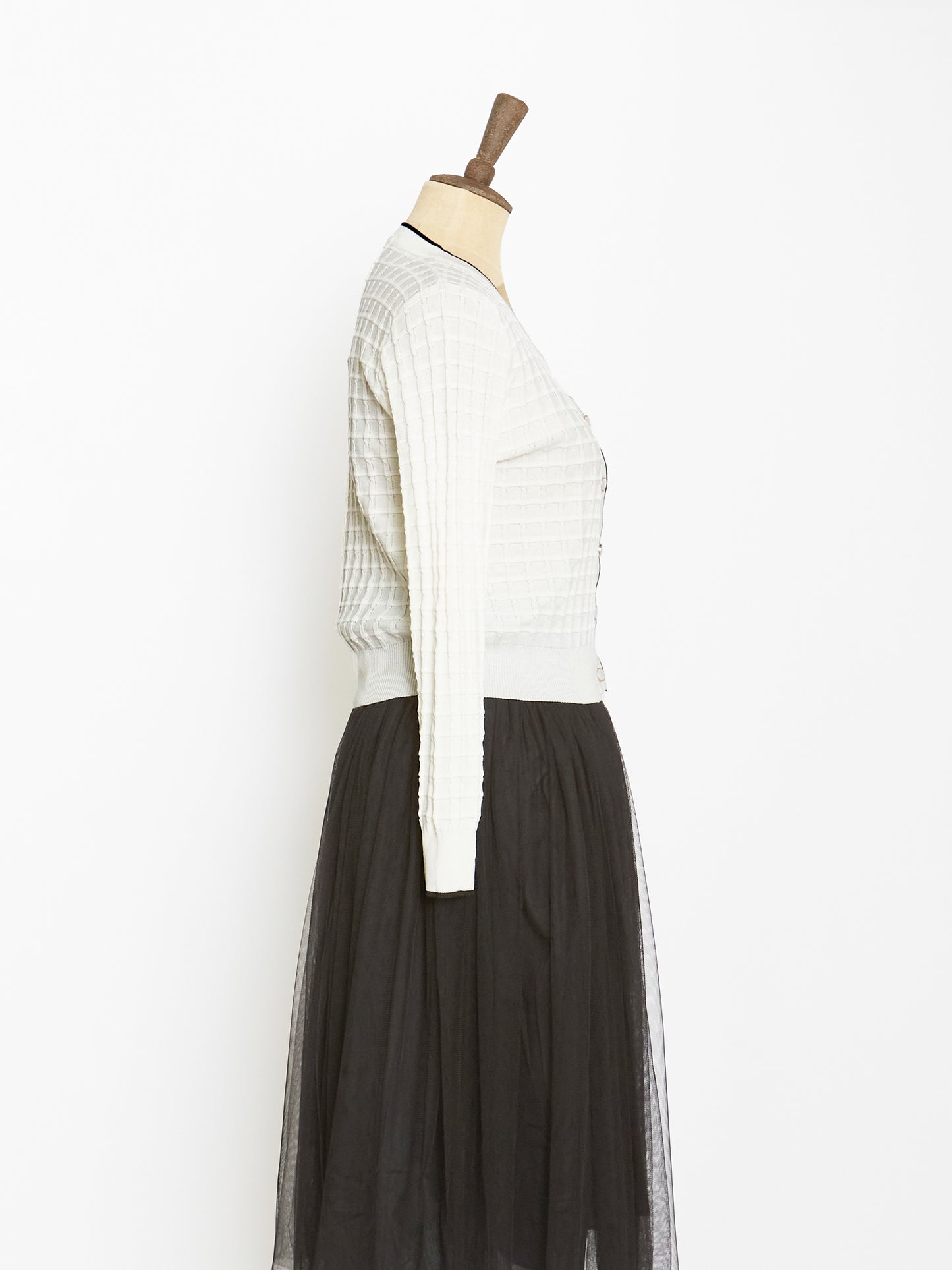 Cotton Cardigan (White)