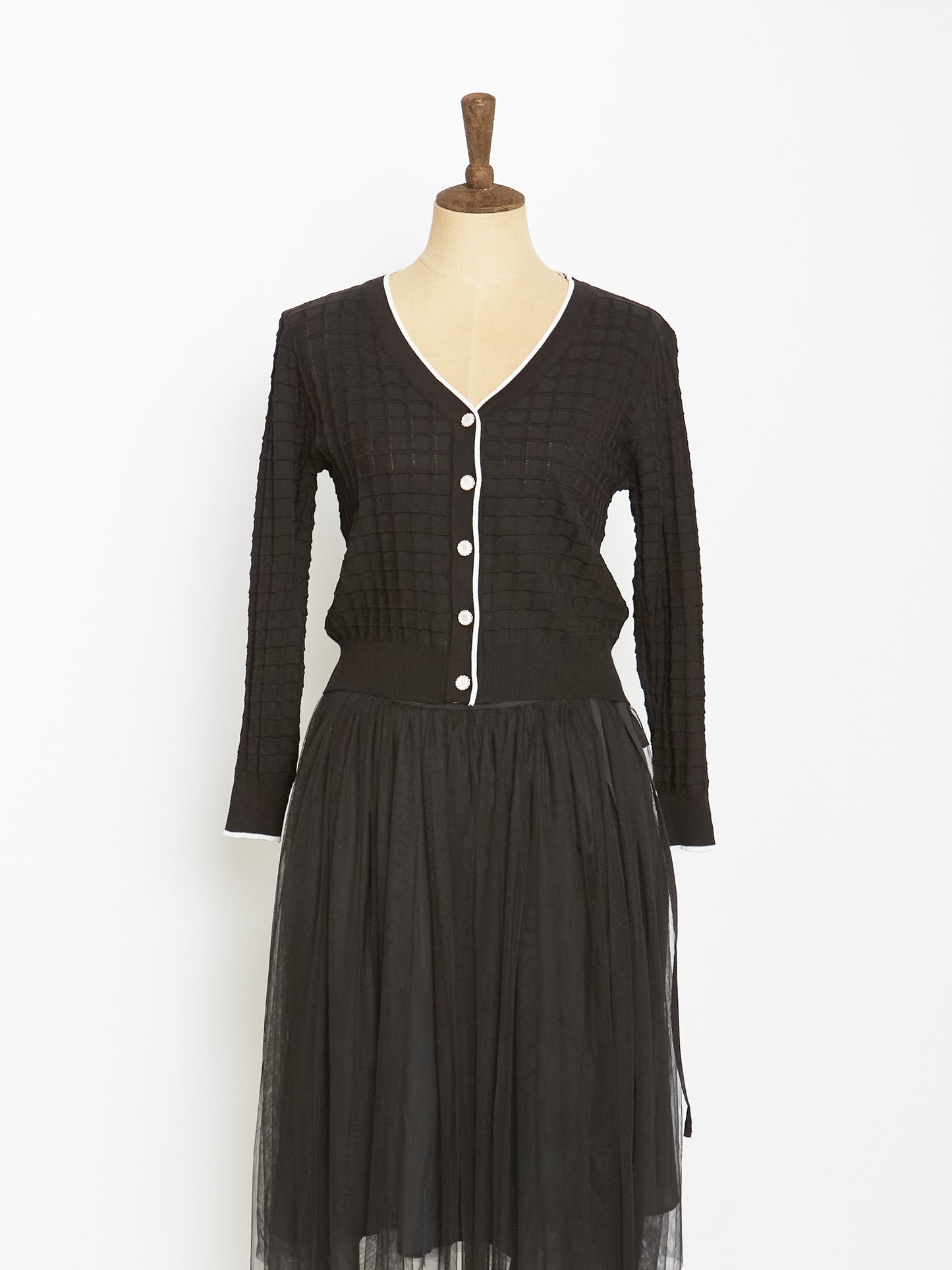 Cotton Cardigan (Black)