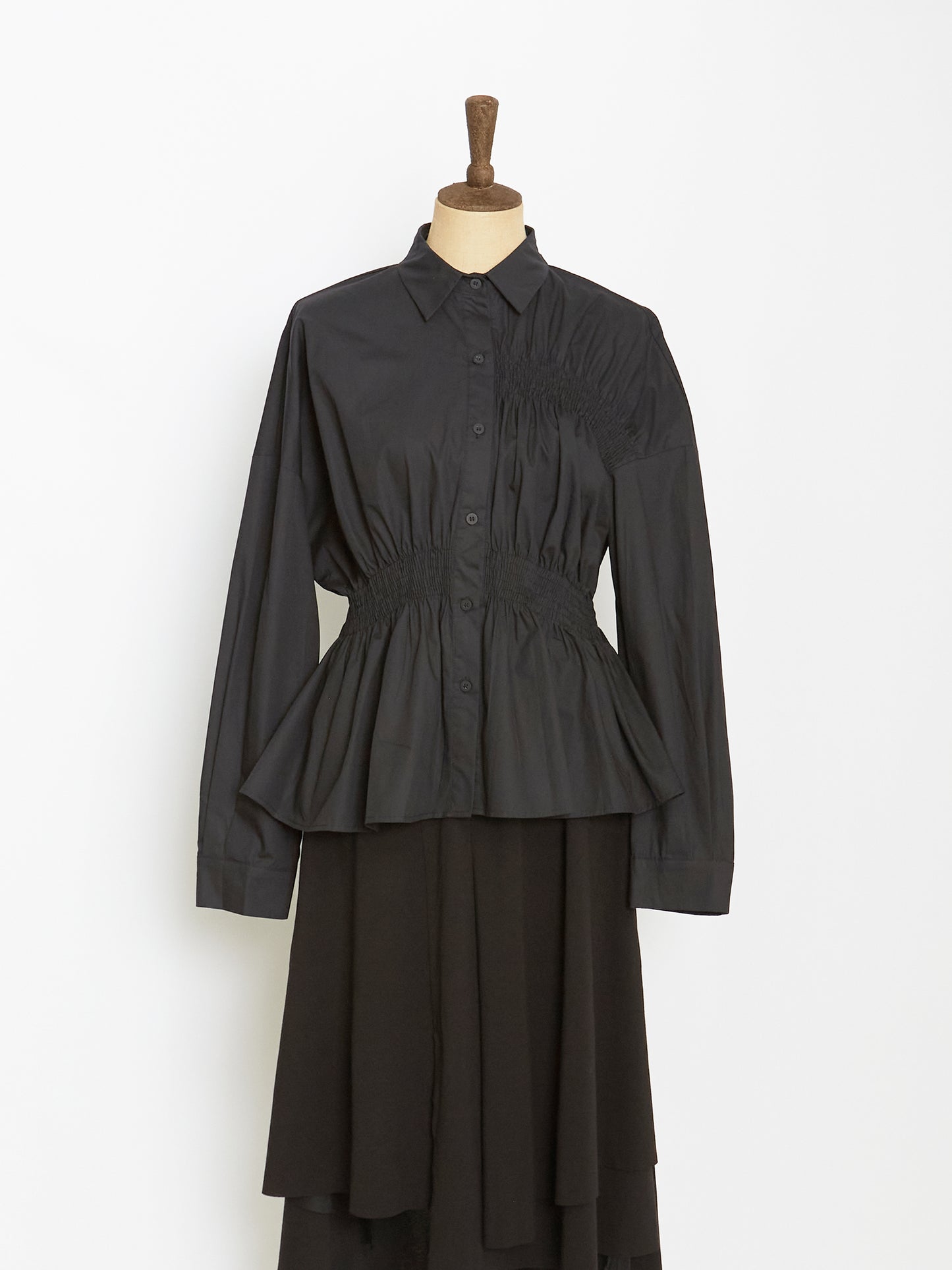 The Gathered Shirt (Black)