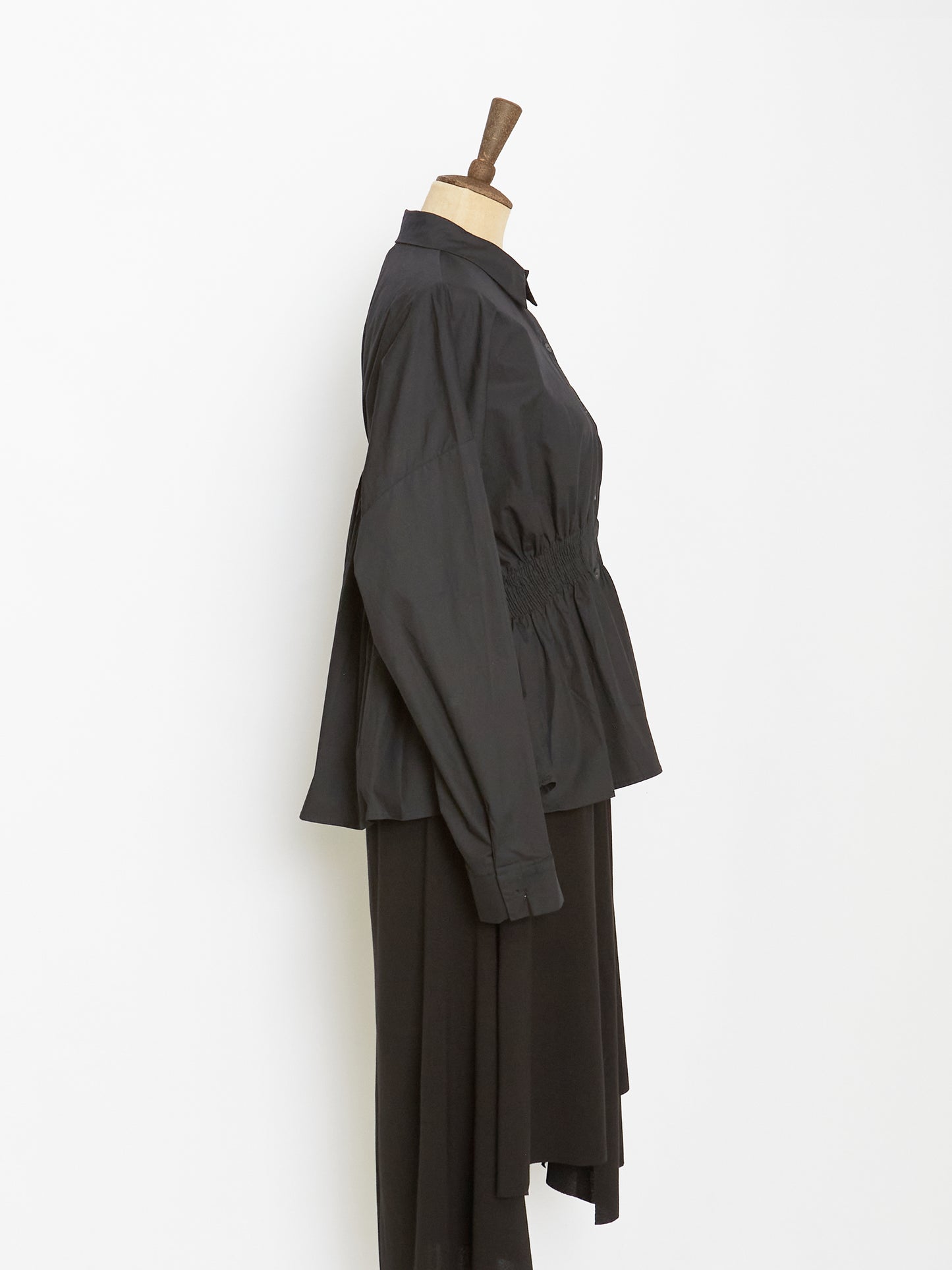 The Gathered Shirt (Black)