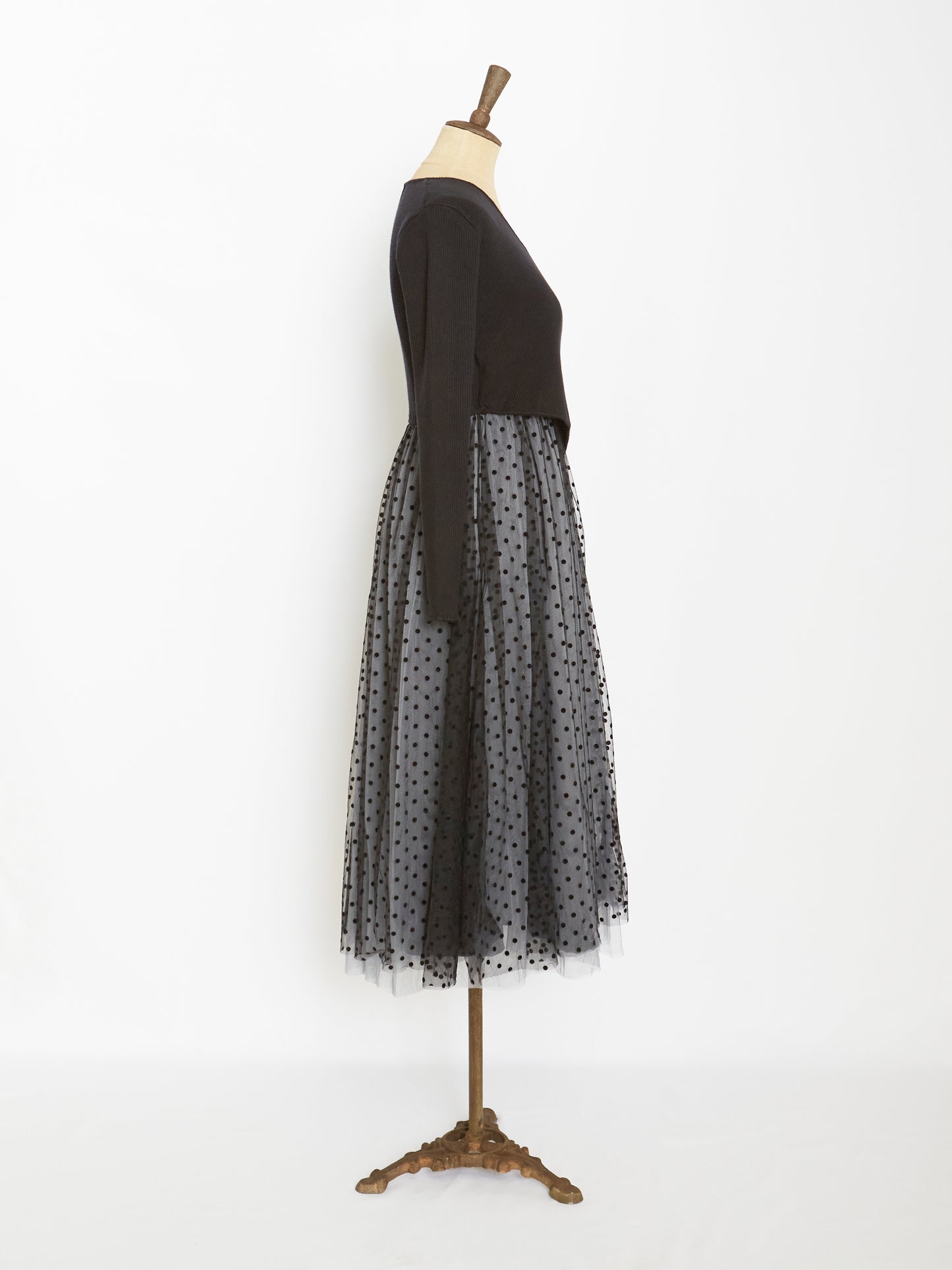 Tulle polka dot dress