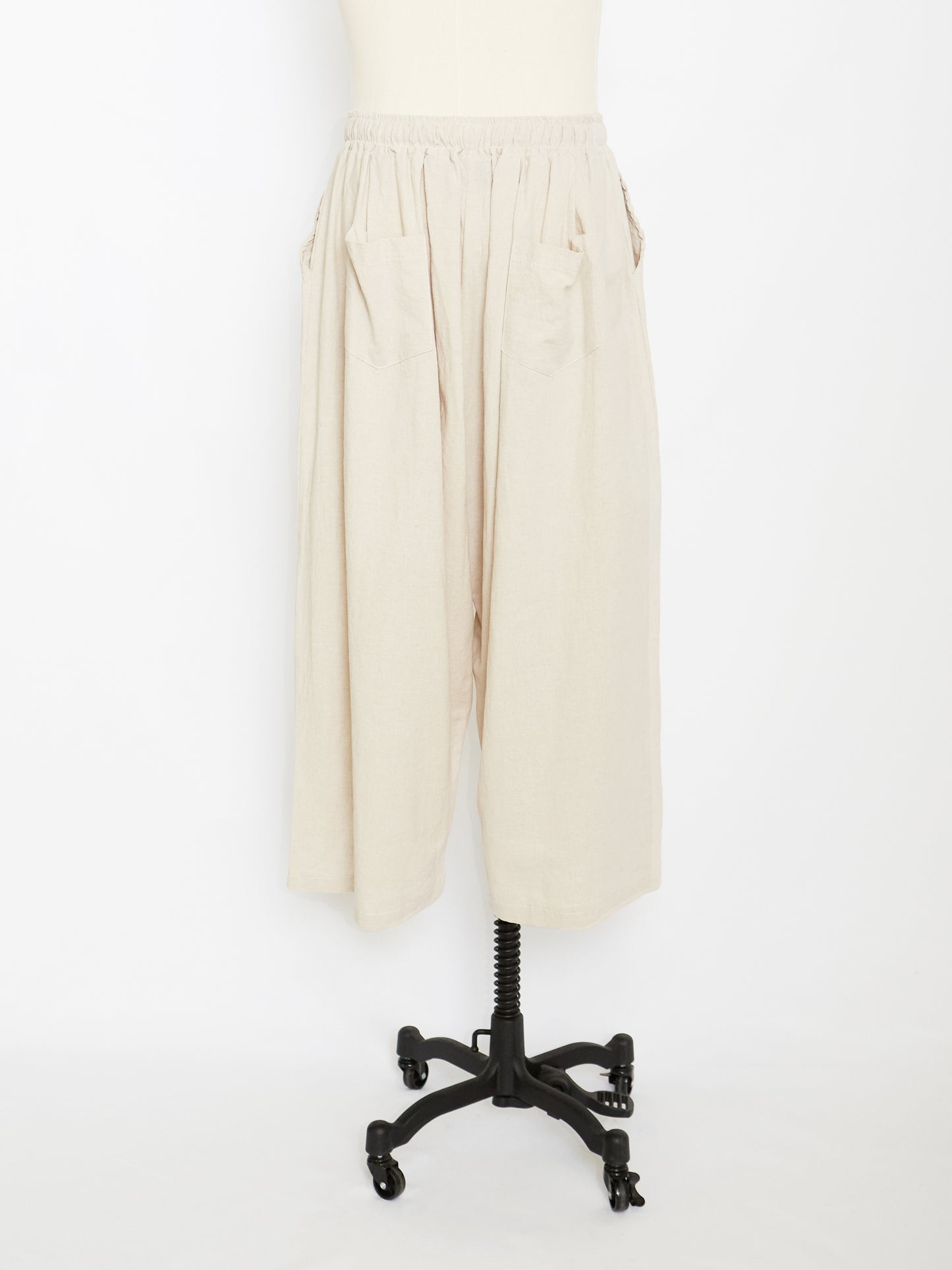 The Wide Linen Pants (Beige)