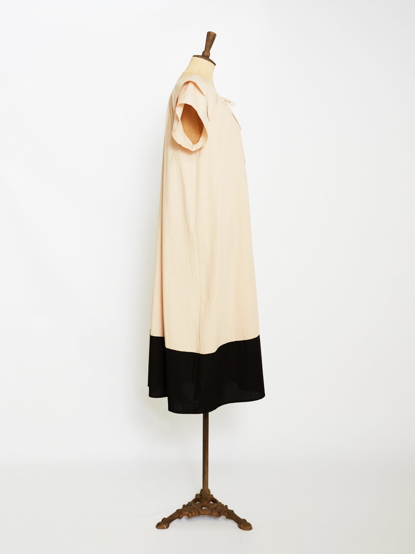 Sailor Collar Dress (Beige)