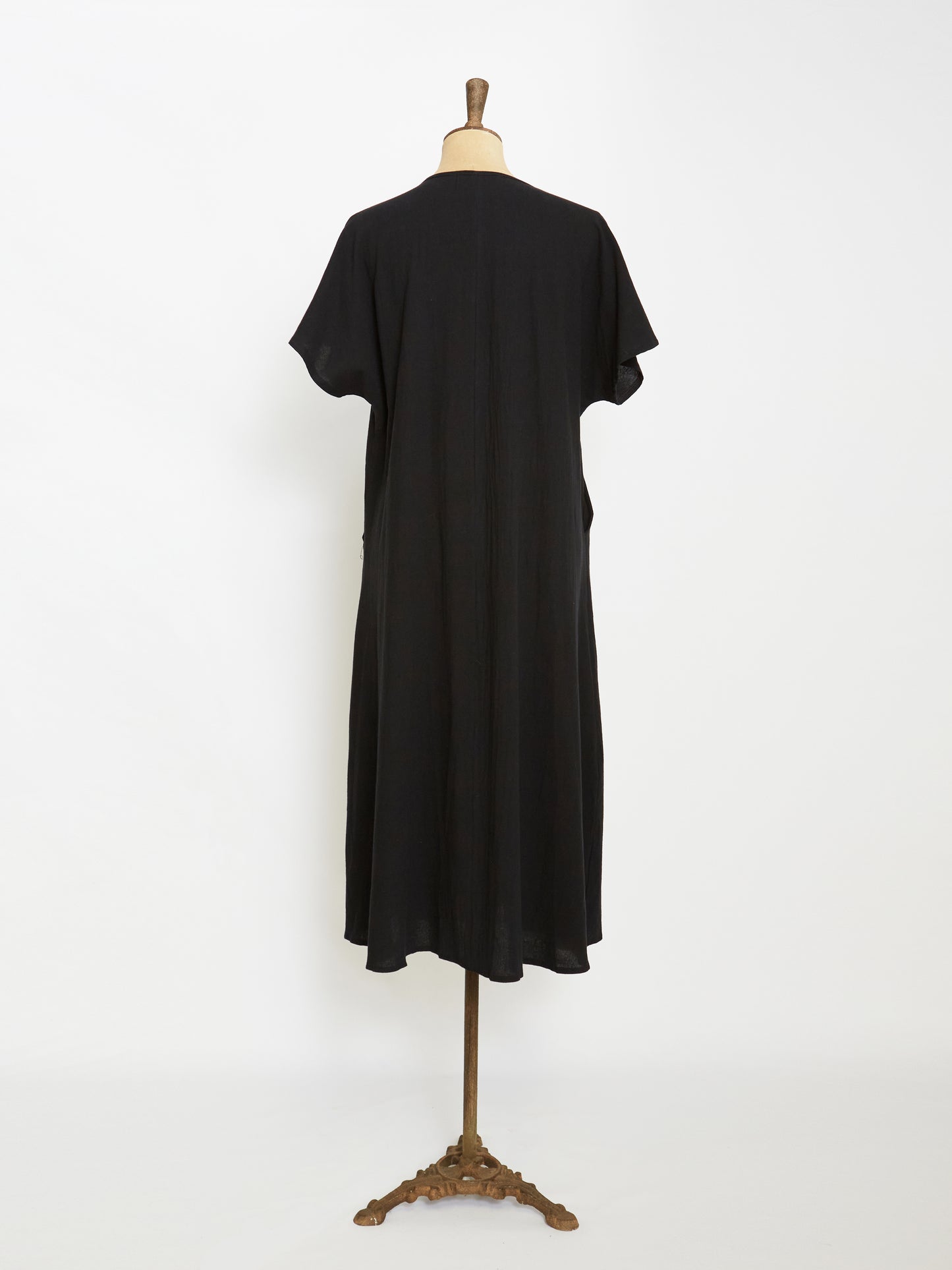 The Flare Linen Dress (Black)