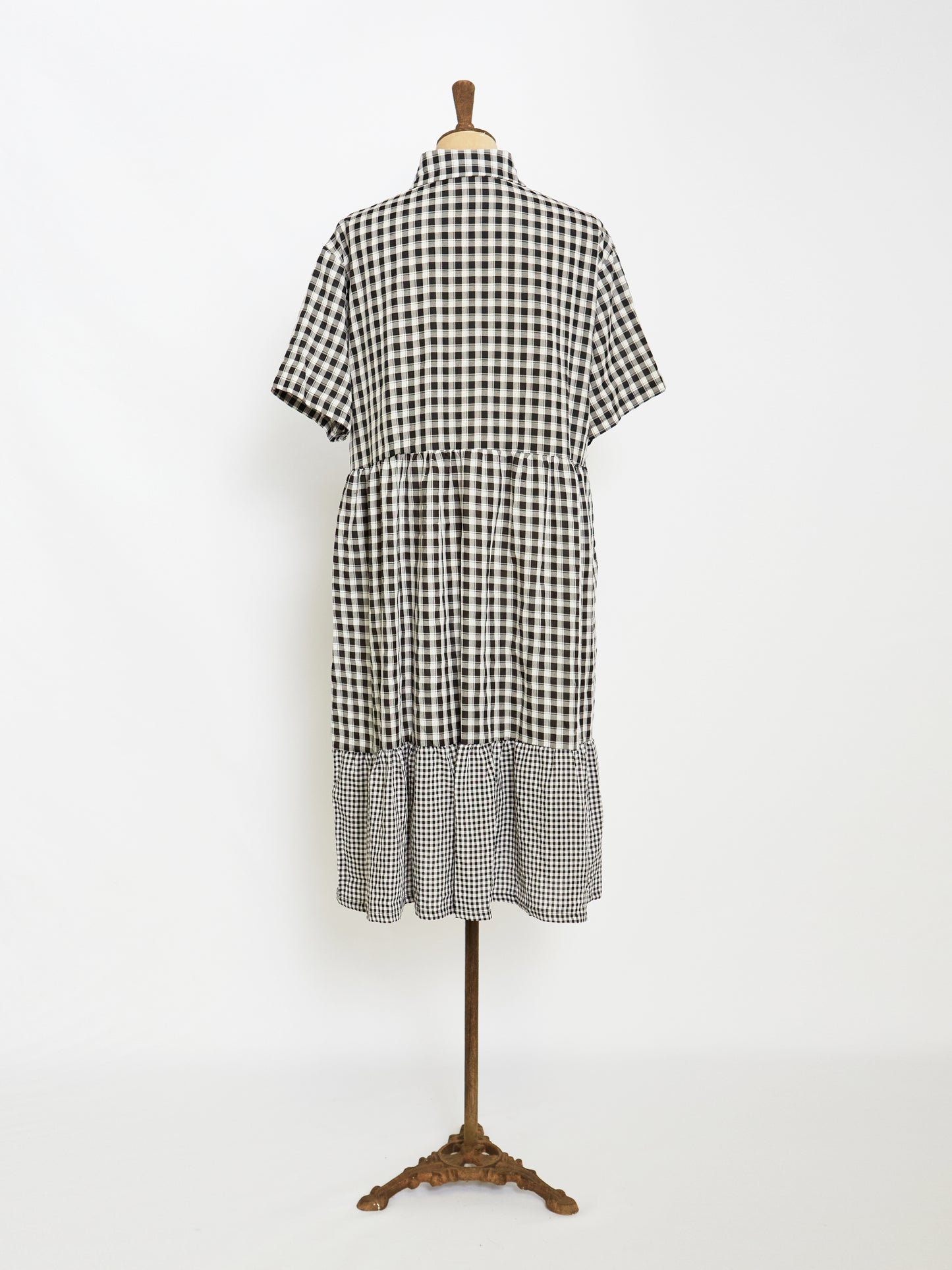 Gingham Check Shirt Dress
