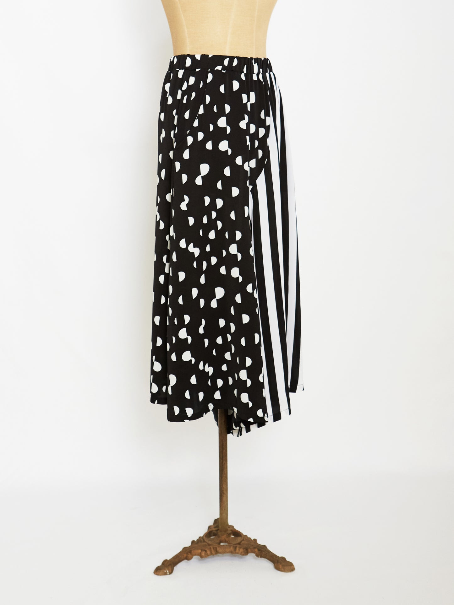 Half Half Pattern Pants