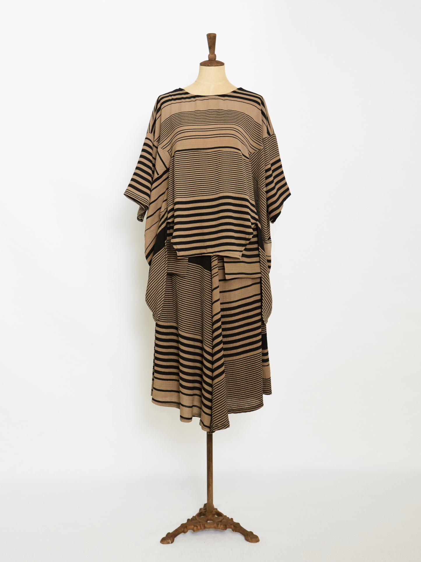 Stripe Poncho Style Pants