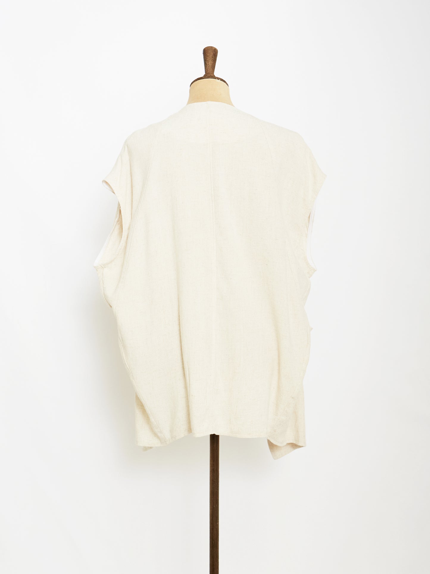 The Linen Vest (Ivory)