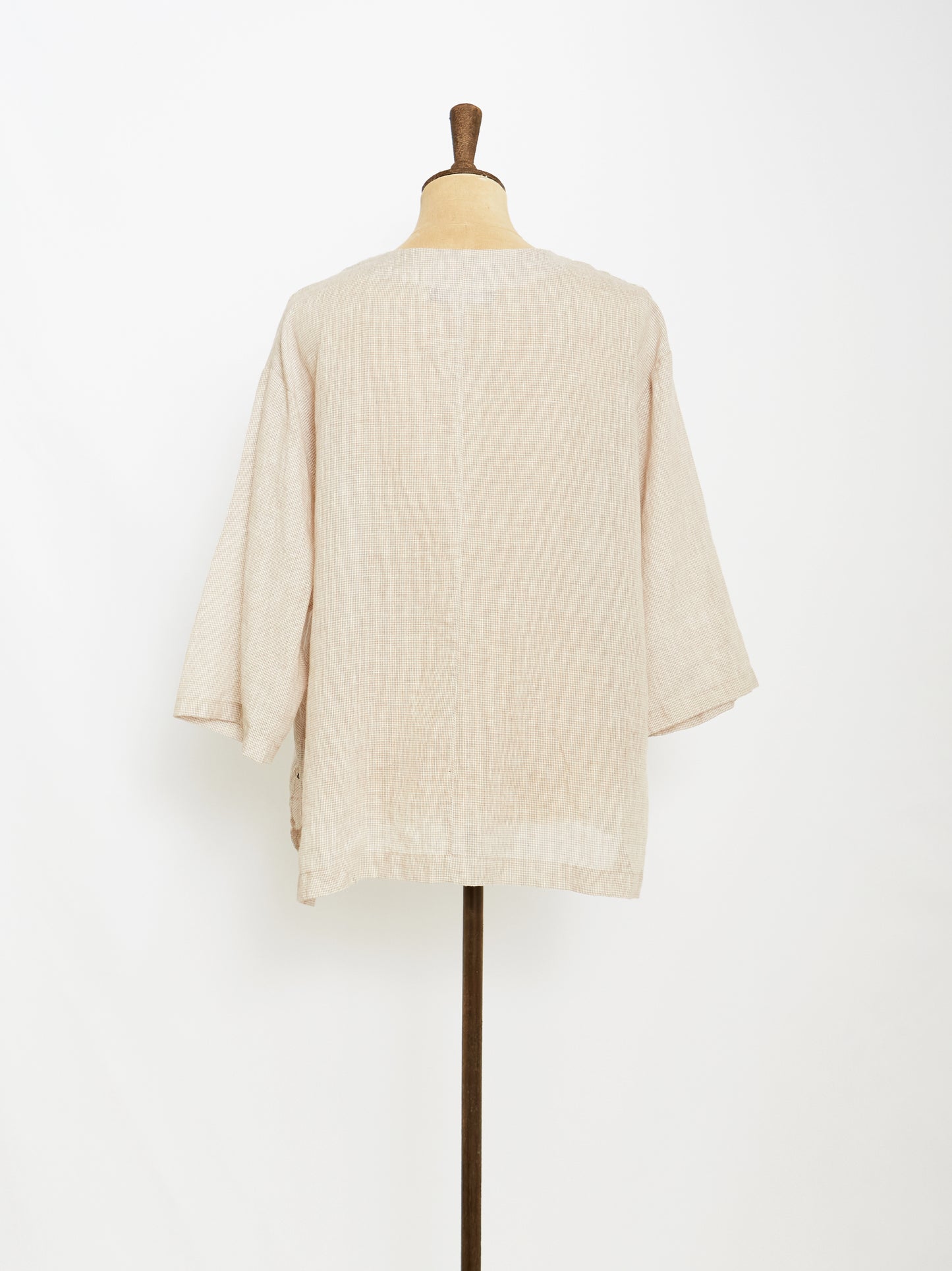 Check Linen Jacket